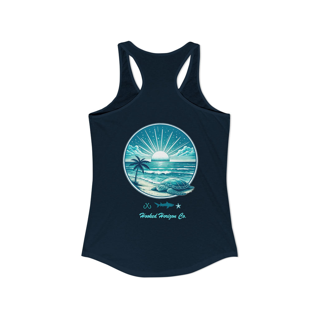 Sea Turtle & Sunset– Hooked Horizon Co. Gifts for Ocean Lovers, Nautical Fashion, Everyday Comfort, Perfect Gift for Her