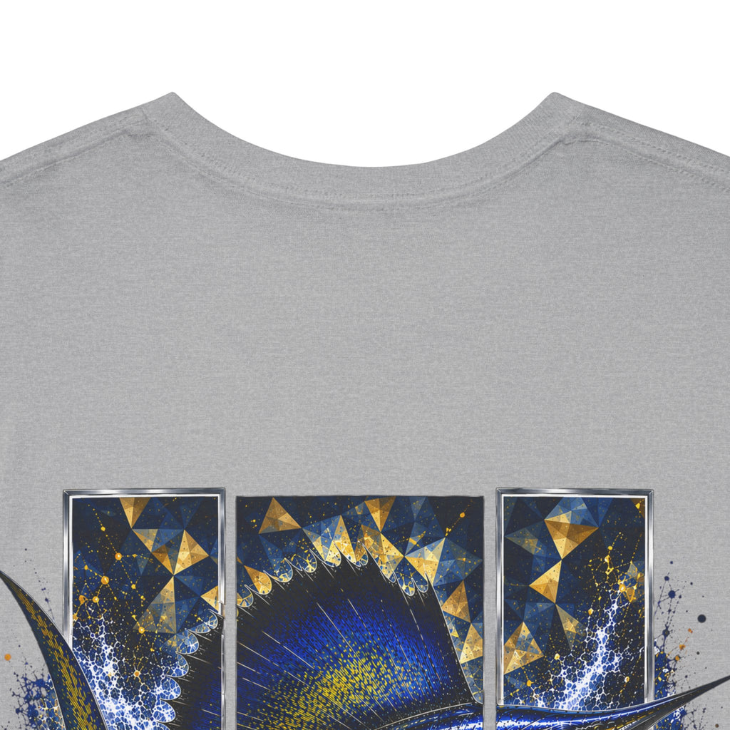 Sail Fish Hooked Horizon Co Tee—Ocean Graphic Tee — "Beloved" Ray Design