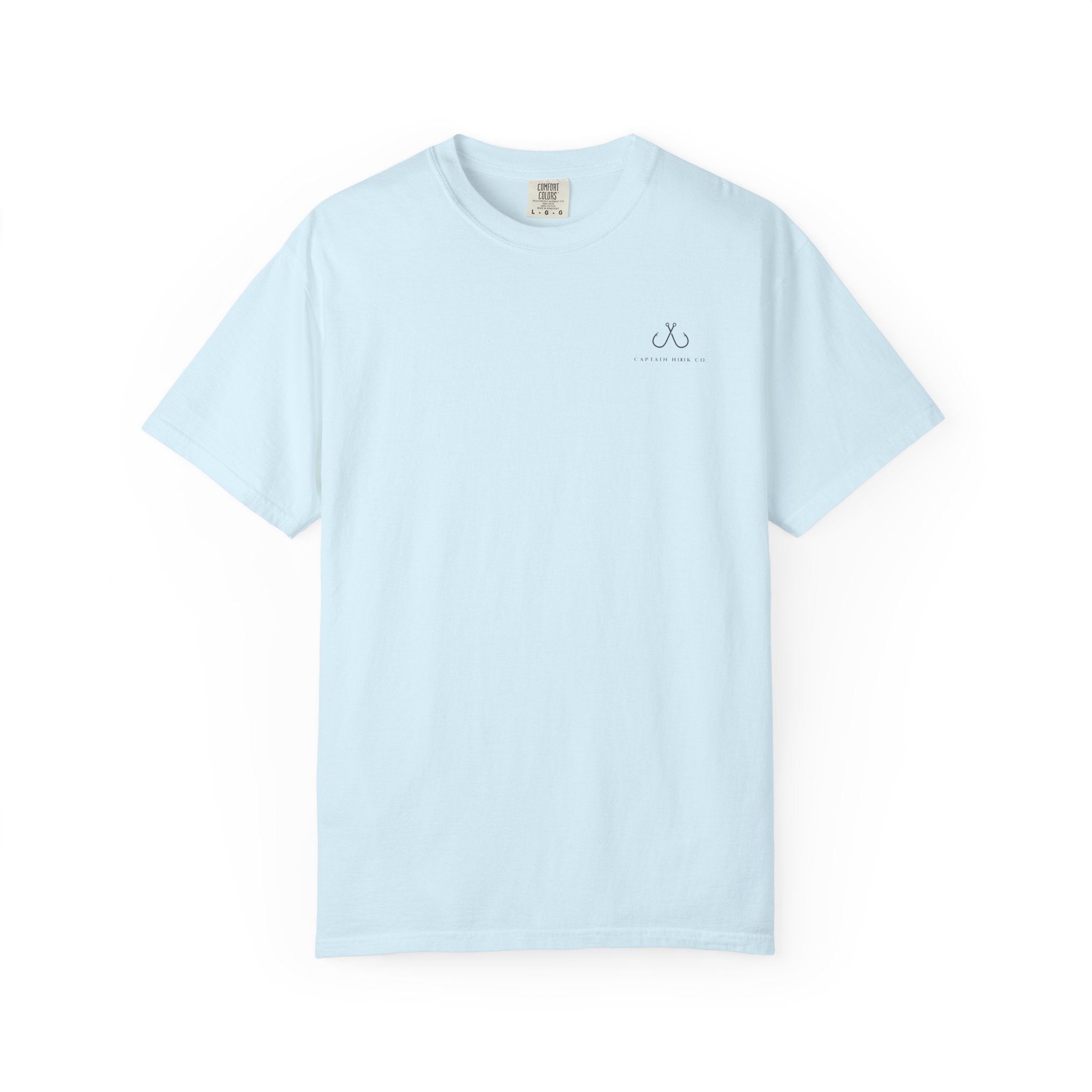 Deep Drift Fishing T-Shirt - Pink & Peach Fishing Tee for Angler Lovers, Pink Ombre, Hammer Head Shark Tee, Ocean-inspired
