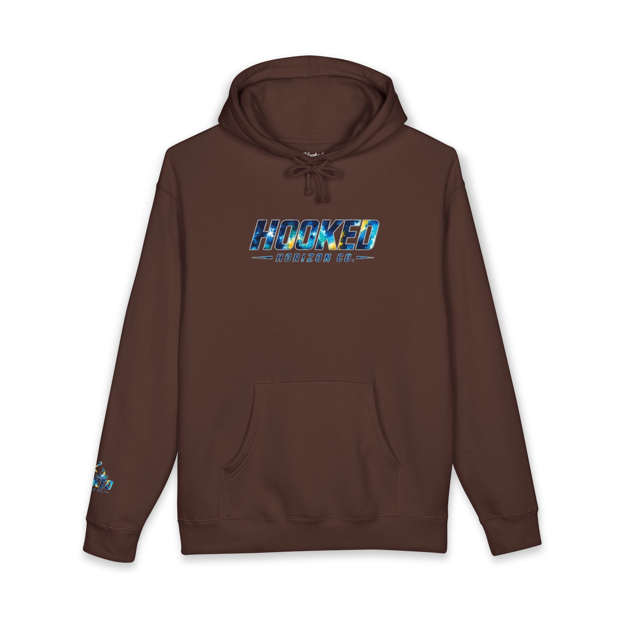 Barracuda Hoodie Hooked Horizon Co. — Fishing Back Graphic Hoodie, Multiple Color Variations