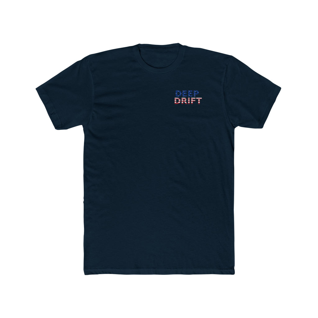 USA Deep Drift Marlin Tee — Patriotic Hooked Horizon Co. Fishing T-Shirt