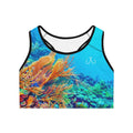 Bright Reef Deep Drift Hooked Horizon Co. Stylish Sports Bra for Active Women, Workout Top, Gym Essential, Fitness Apparel, Athleisure Wear, Yoga Gear