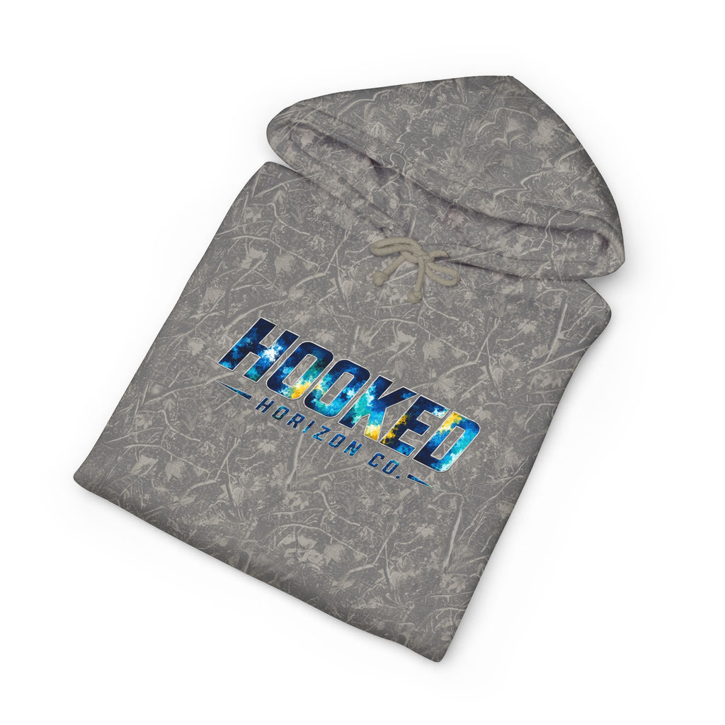Barracuda Hoodie Hooked Horizon Co. — Fishing Back Graphic Hoodie, Multiple Color Variations