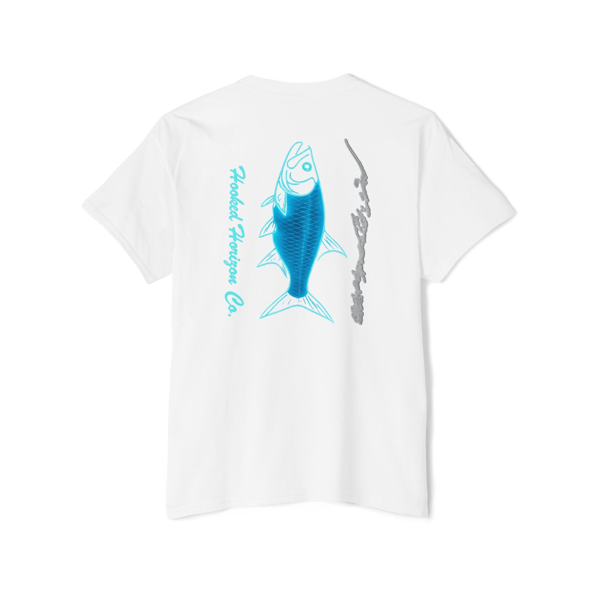 Tarpon Deep Drift Hooked HorizonCo.  Tee- Perfect for Angler and Fishing Gifts, For him, For Her Unisex Cotton T-Shirt for Music Lovers, Gift for Fans, Vintage Tour Merch