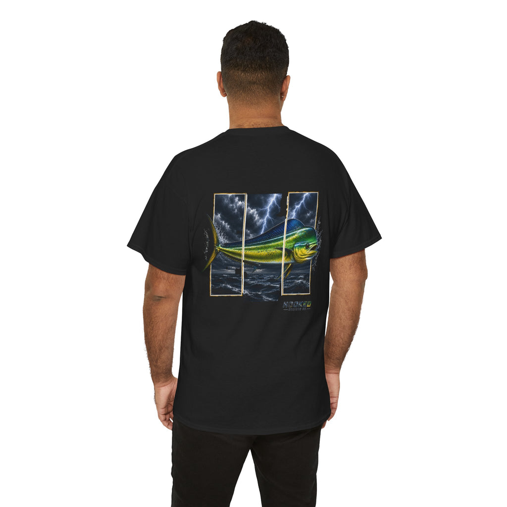 Mahi Mahi Hooked Horizon Co Tee—Ocean Graphic Tee — "Beloved" Ray Design