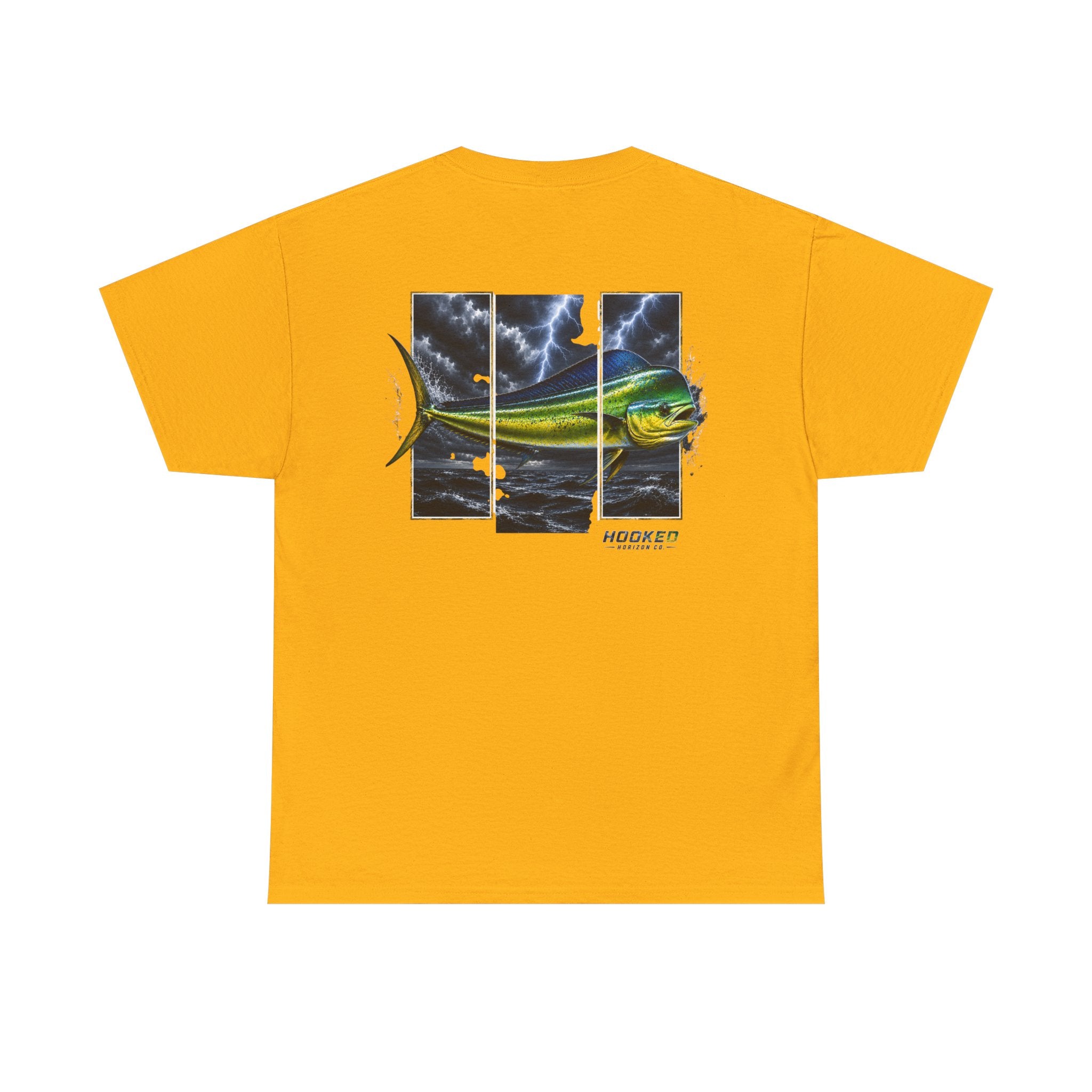 Mahi Mahi Hooked Horizon Co Tee—Ocean Graphic Tee — "Beloved" Ray Design
