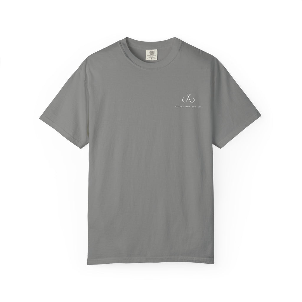 Deep Drift Wave Break Fishing T-Shirt - Ocean-inspired Fishing Tee for Angler Lovers, Hooked Horizon Co. Tee