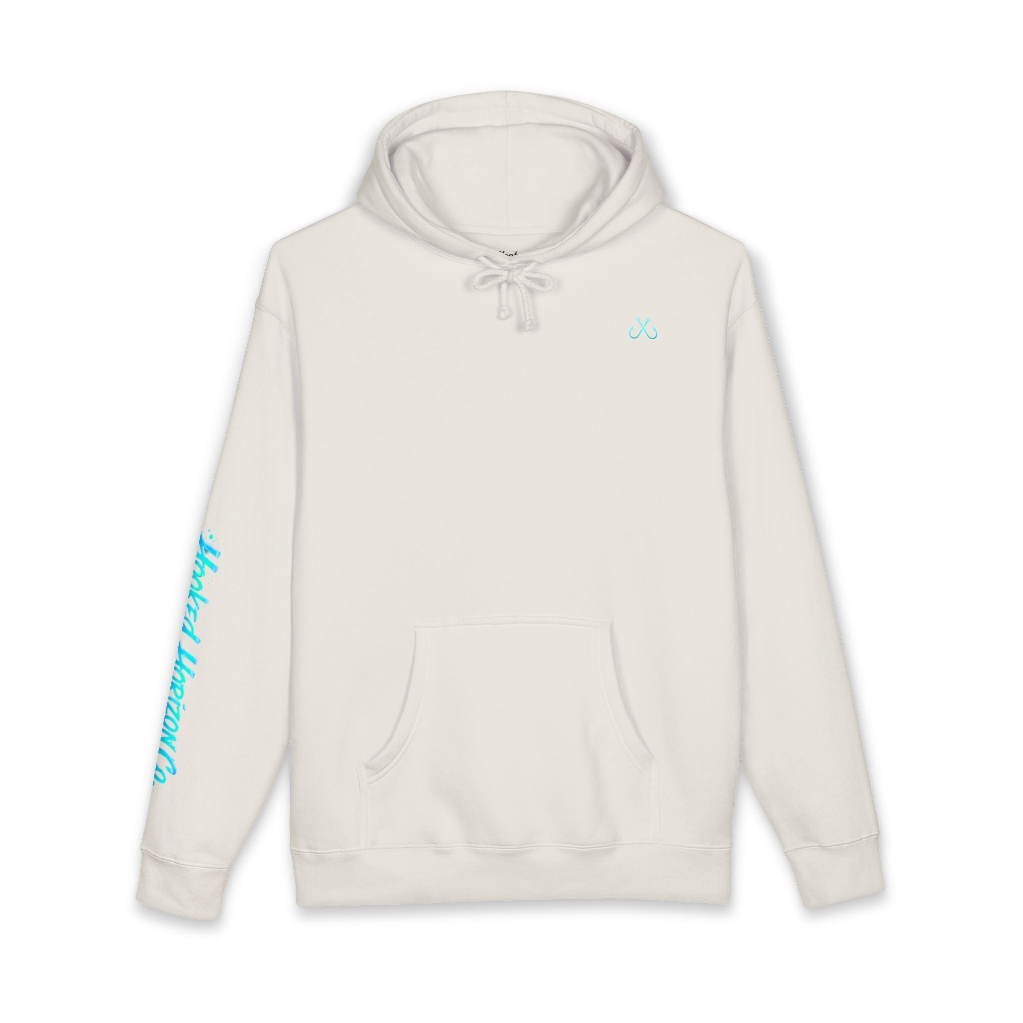 Sea Turtle & Sunset Hoodie Hooked Horizon Co. — Minimal Fishing Back Graphic Hoodie, Multiple Color Variations