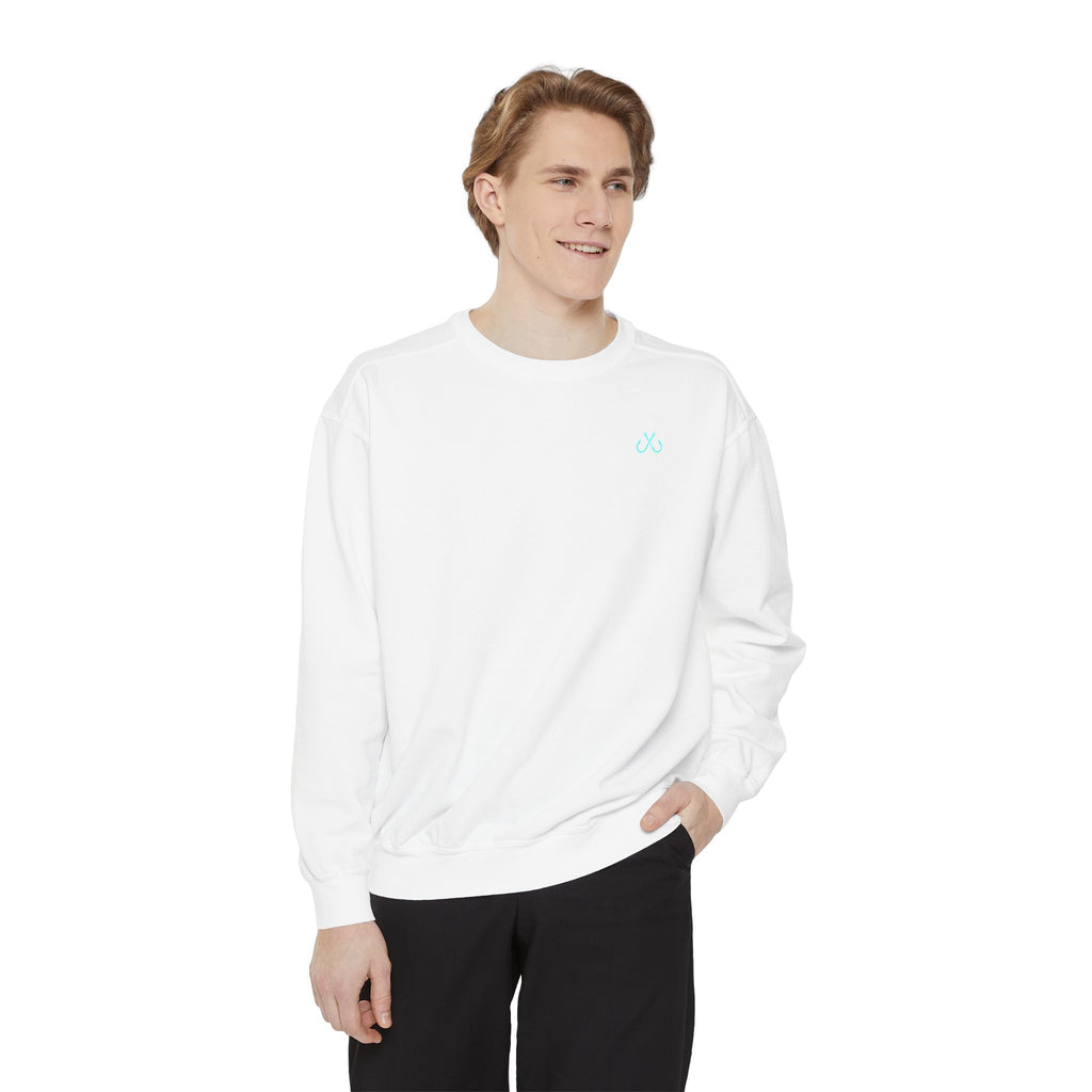 Vintage vibes Neon Tarpon Sweatshirt– Hooked Horizon Co. Ocean apparel, Gifts for Him & Her, Ocean Conservation, Soft Unisex Garment-Dyed Sweatshirt