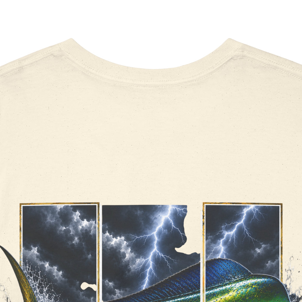 Mahi Mahi Hooked Horizon Co Tee—Ocean Graphic Tee — "Beloved" Ray Design