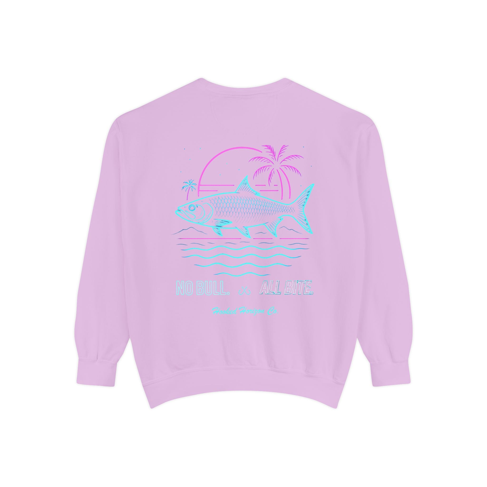 Vintage vibes Neon Tarpon Sweatshirt– Hooked Horizon Co. Ocean apparel, Gifts for Him & Her, Ocean Conservation, Soft Unisex Garment-Dyed Sweatshirt