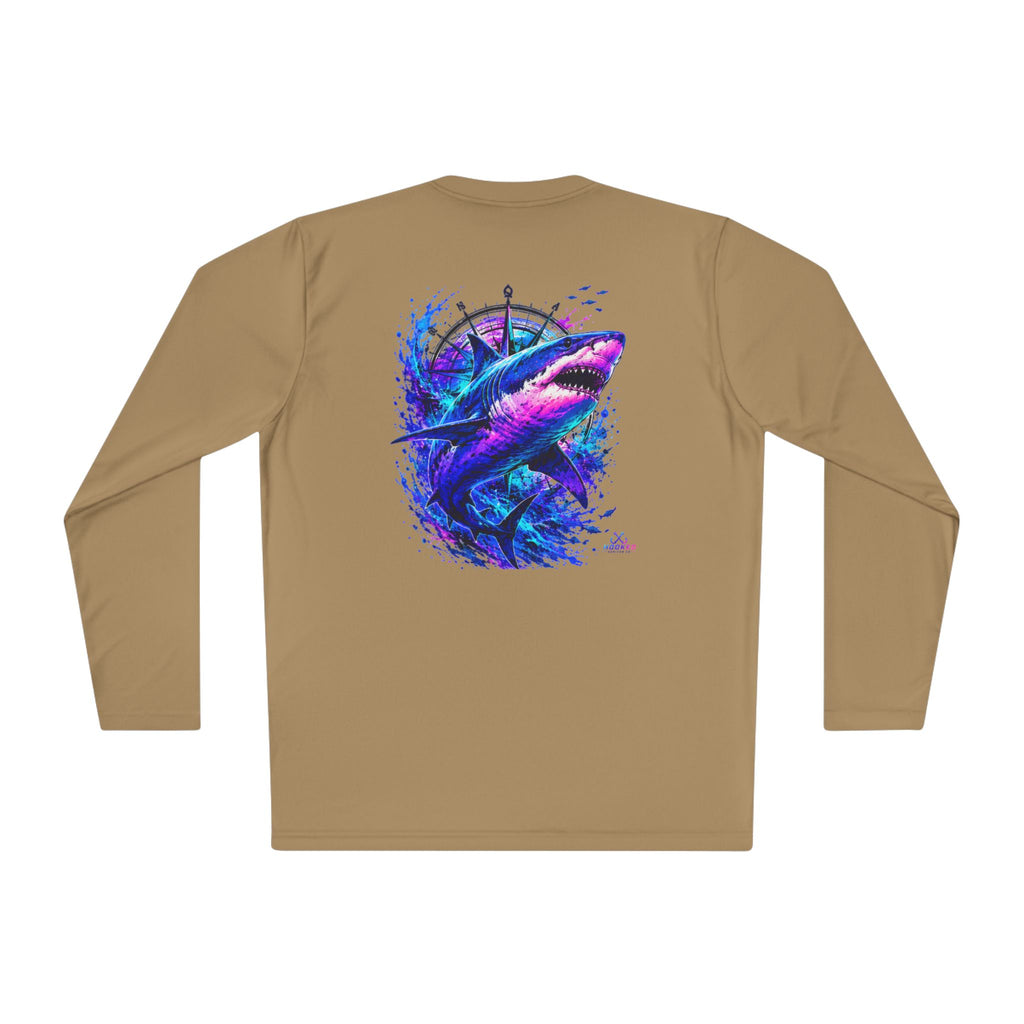 Moisture Wicking Classic Logo Shark Tee —Horizon Co. Anchors Long Sleeve Tee — Lightweight Fishing Shirt