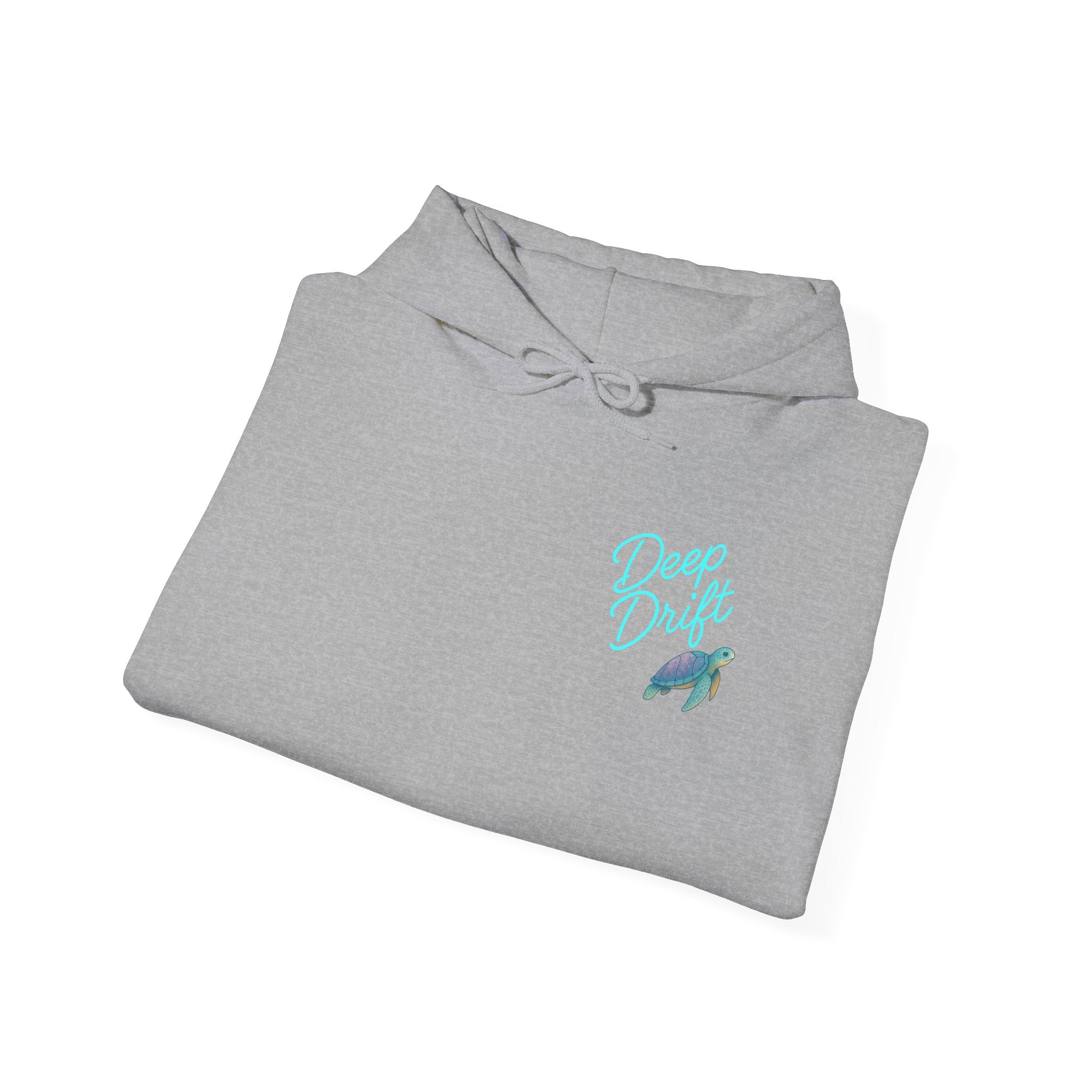 Neon Turtle Deep Drift Hooked Horizon Co. Unisex Heavy Blend™ Hooded Sweatshirt