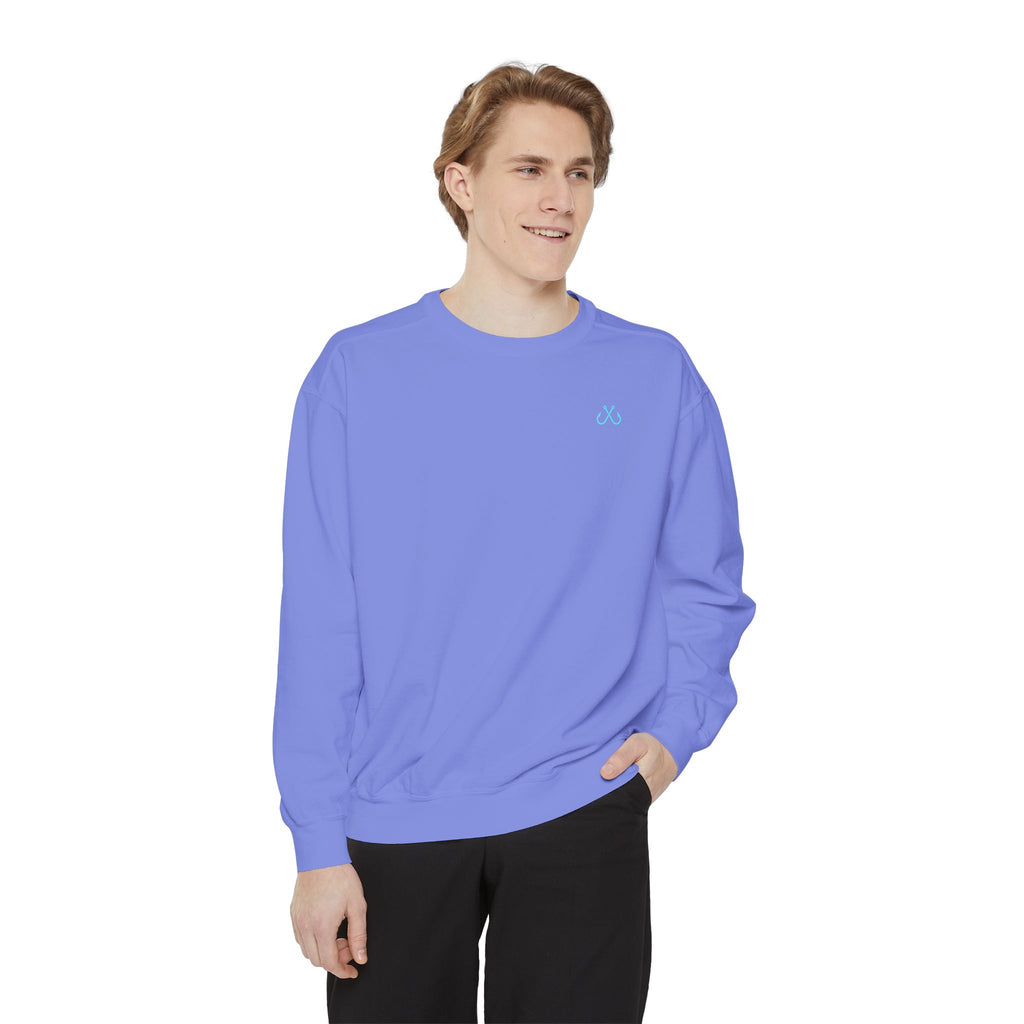 Vintage vibes Neon Tarpon Sweatshirt– Hooked Horizon Co. Ocean apparel, Gifts for Him & Her, Ocean Conservation, Soft Unisex Garment-Dyed Sweatshirt