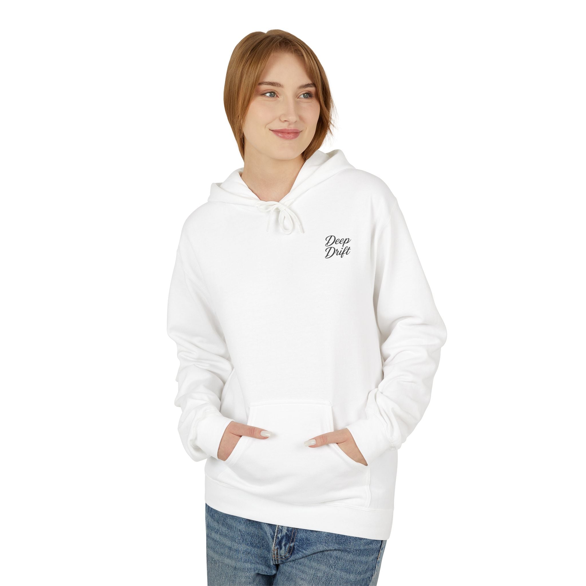 Deep Drift Wave & Shark Fishing Hoodie — Hooked Horizon Co. Pullover, Multiple Color Variations