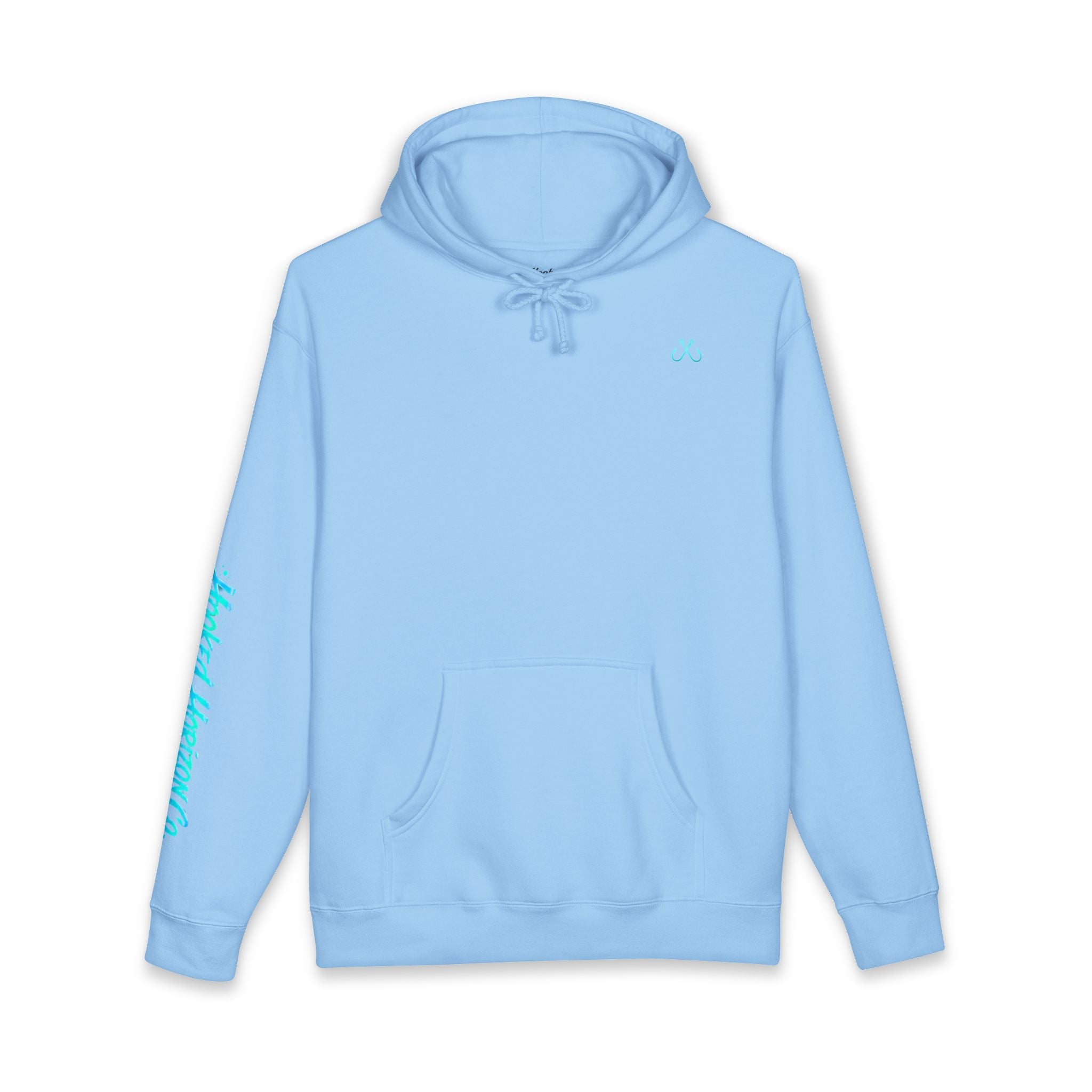 Sea Turtle & Sunset Hoodie Hooked Horizon Co. — Minimal Fishing Back Graphic Hoodie, Multiple Color Variations