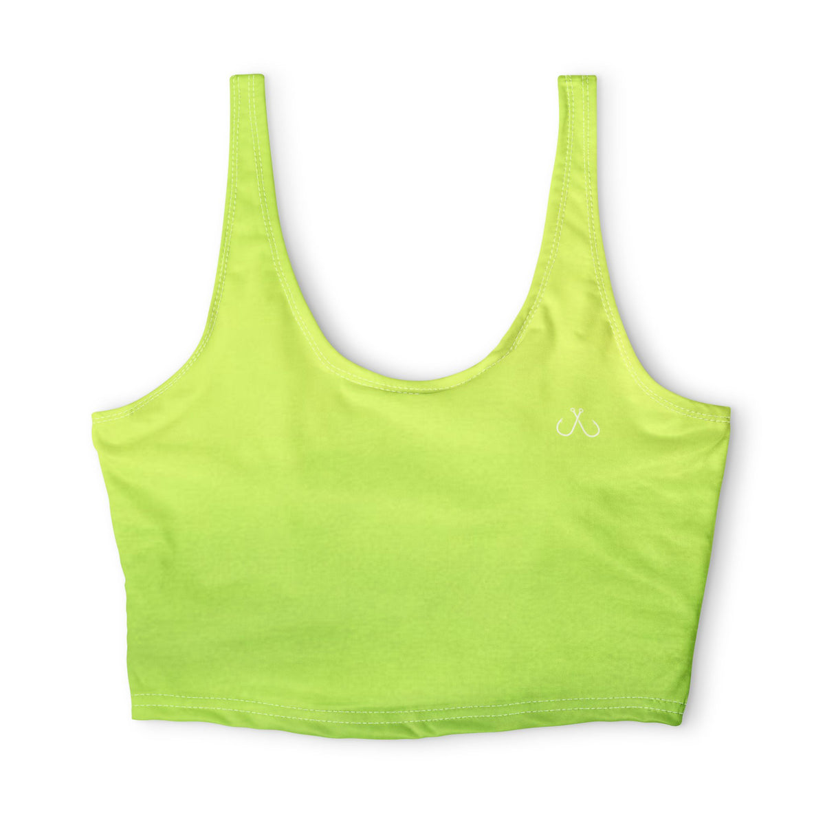Lime Green Deep Drift Hooked Horizon Co. Stylish Sports Bra for Active Women, Workout Top, Gym Essential, Fitness Apparel, Athleisure Wear, Yoga Gear