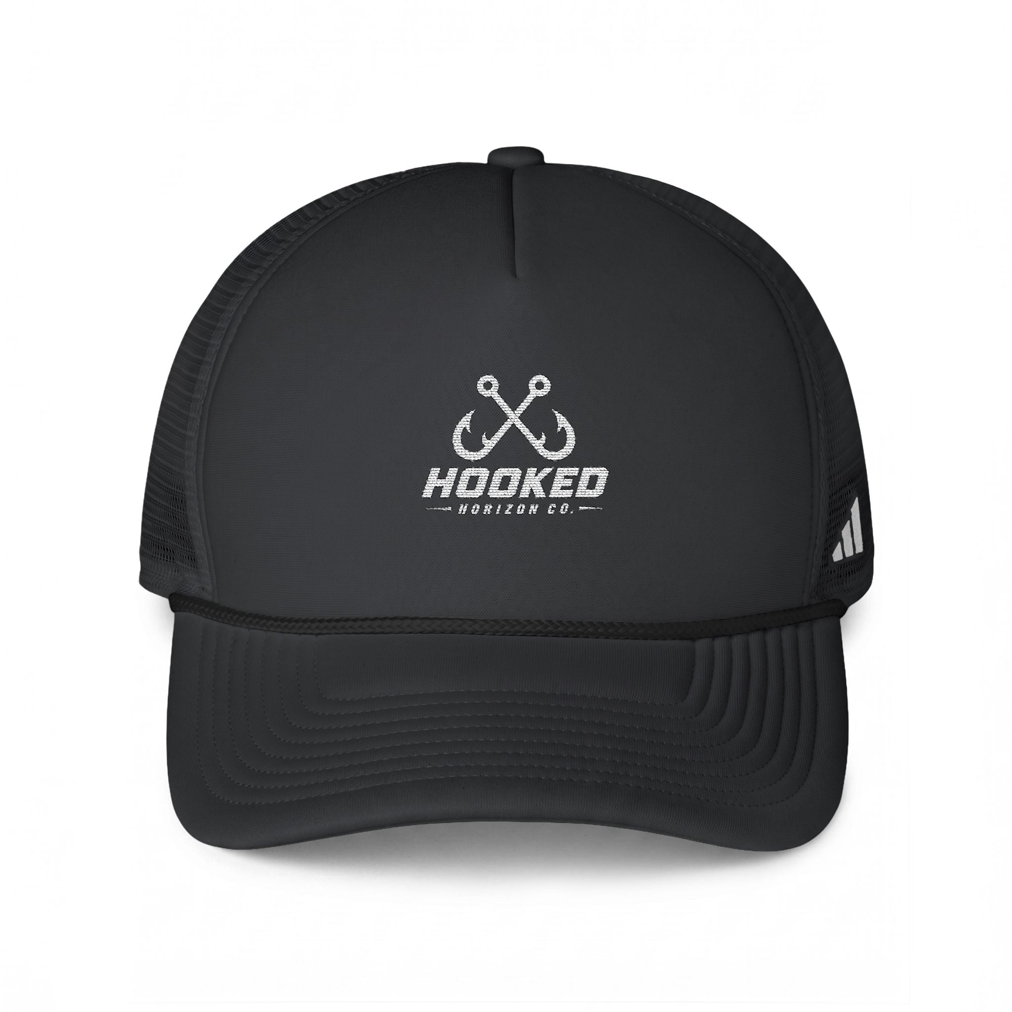 Classic Trucker Cap — "Hooked HorizonCo. " Fishing Logo Mesh Hat