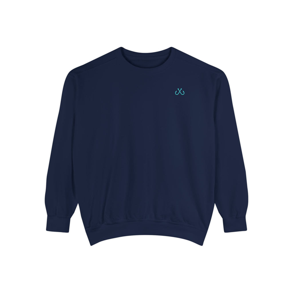 Vintage vibes Neon Tarpon Sweatshirt– Hooked Horizon Co. Ocean apparel, Gifts for Him & Her, Ocean Conservation, Soft Unisex Garment-Dyed Sweatshirt