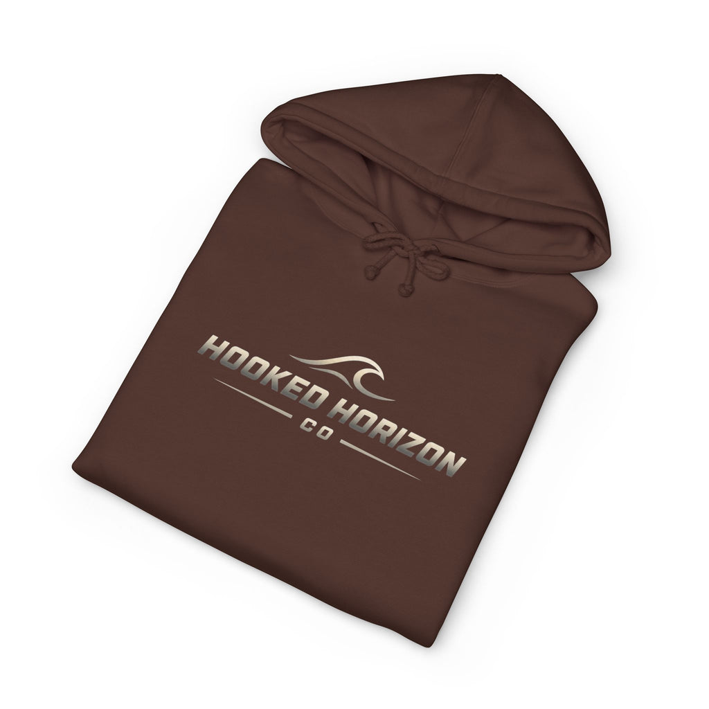 Wave Hoodie Hooked Horizon Co. — Fishing Back Graphic Hoodie, Multiple Color Variations