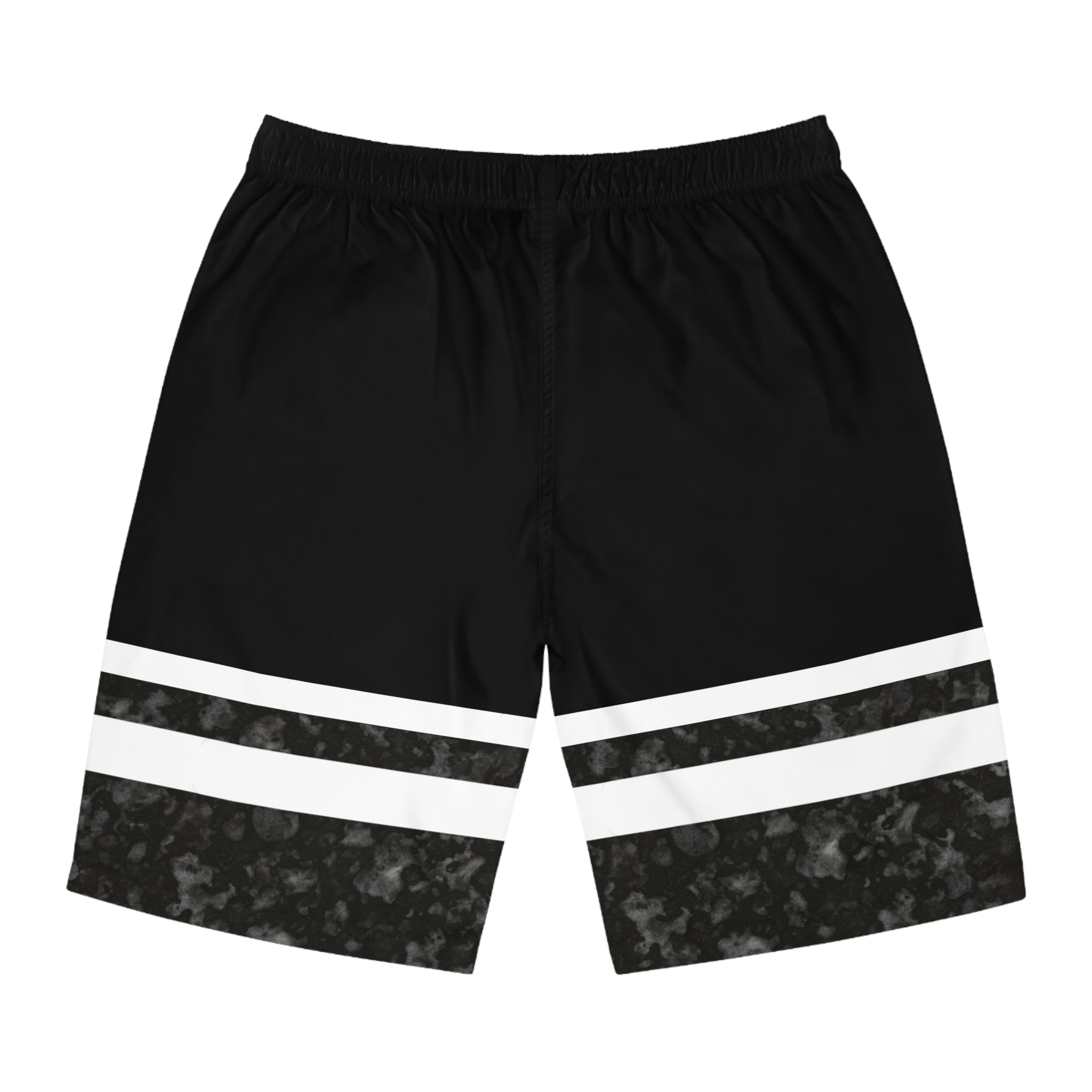 Volcanic Rock Men's Ocean-Inspired Board Shorts, Swimwear for Beach Days, Summer Vacations, Pool Parties, Surfing Attire, Water Sports