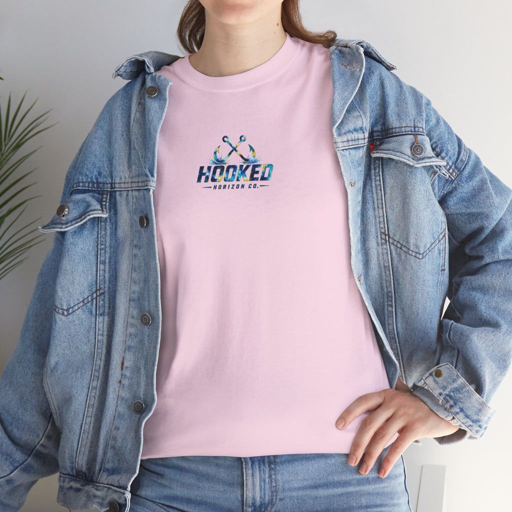 Barracuda Hooked Horizon Co Tee—Ocean Graphic Tee — "Beloved" Ray Design