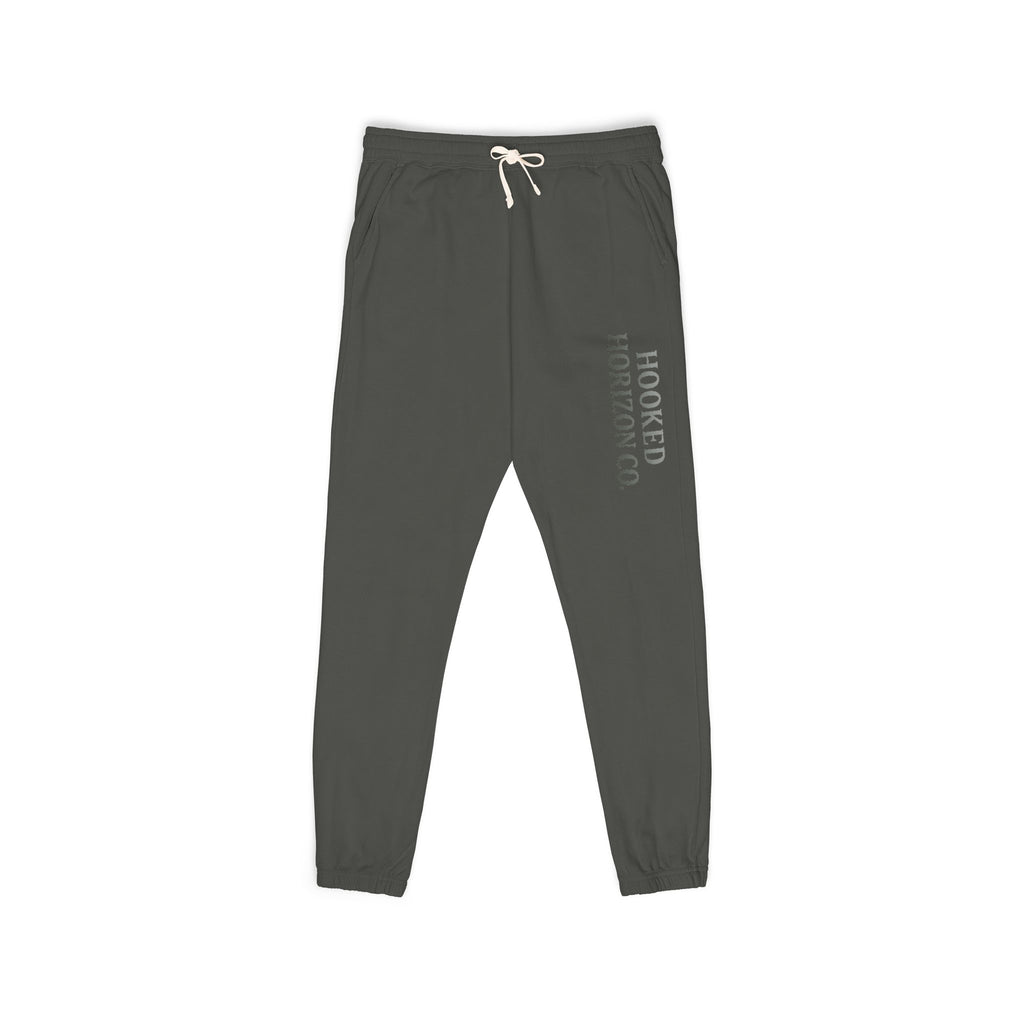 Hooked Horizon Co. Deep Drift Embroidered Fleece Sweatpants | Cozy Loungewear, Gifts for Everyone, Comfortable Joggers, Relaxed Fit Sweatpants, God is Love, Unisex Fashion