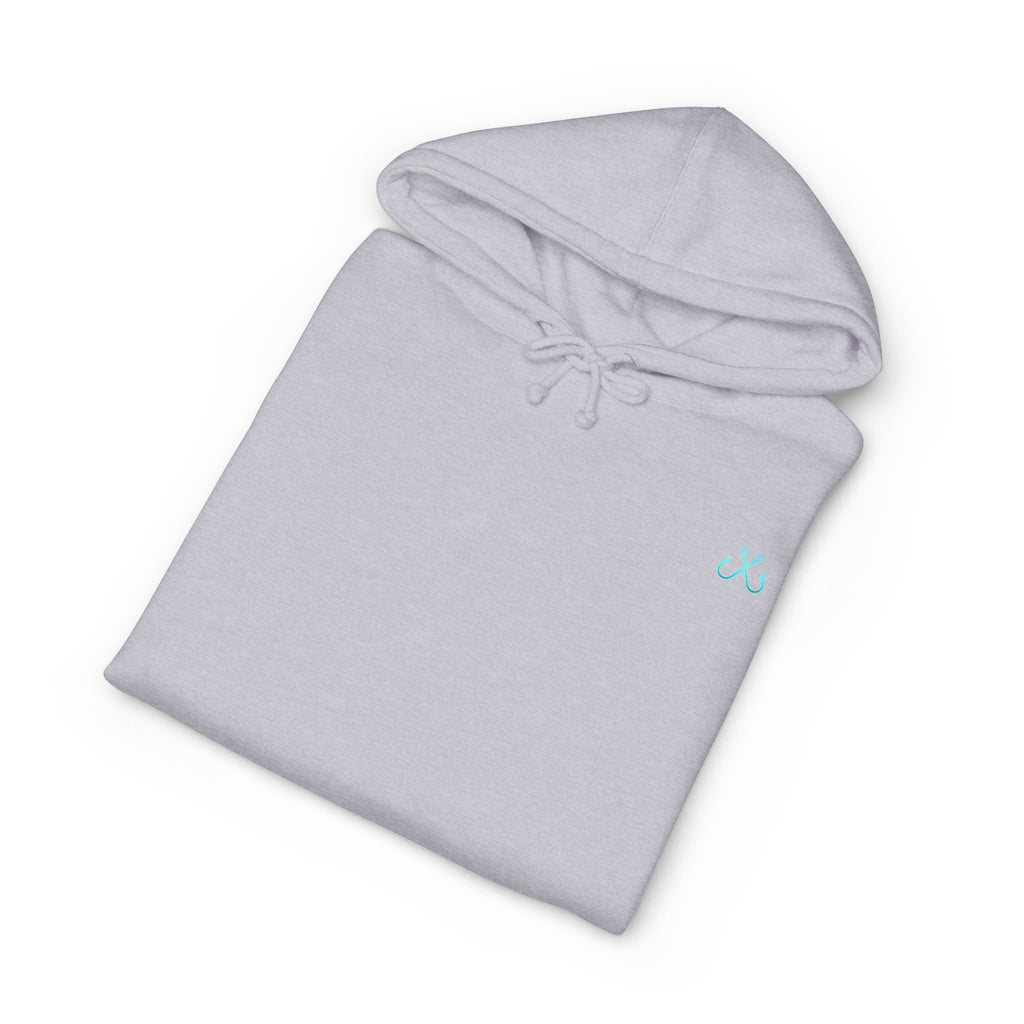 Sea Turtle & Sunset Hoodie Hooked Horizon Co. — Minimal Fishing Back Graphic Hoodie, Multiple Color Variations