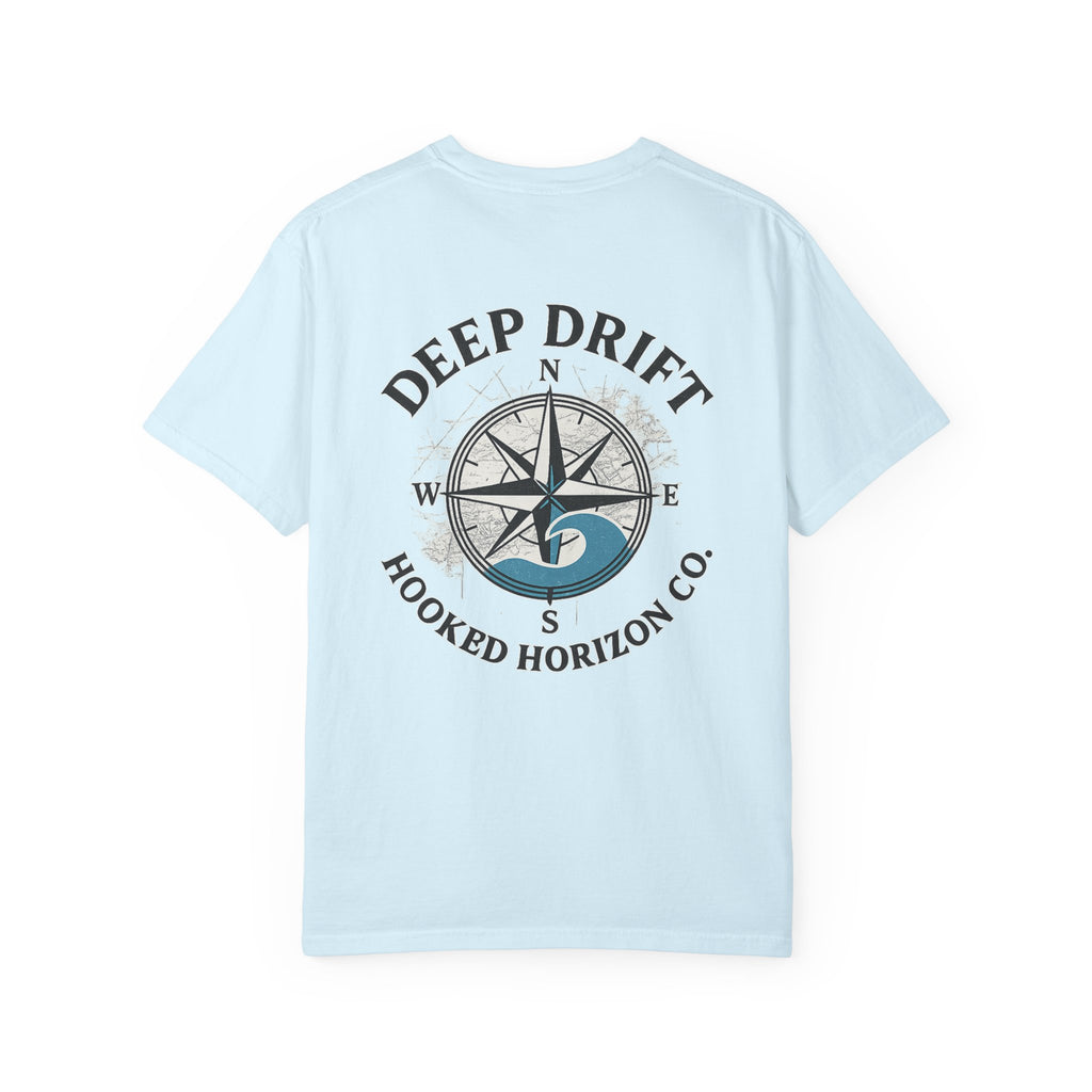 Wave Compass T-shirt, Hooked Horizon Co, Angler Gifts