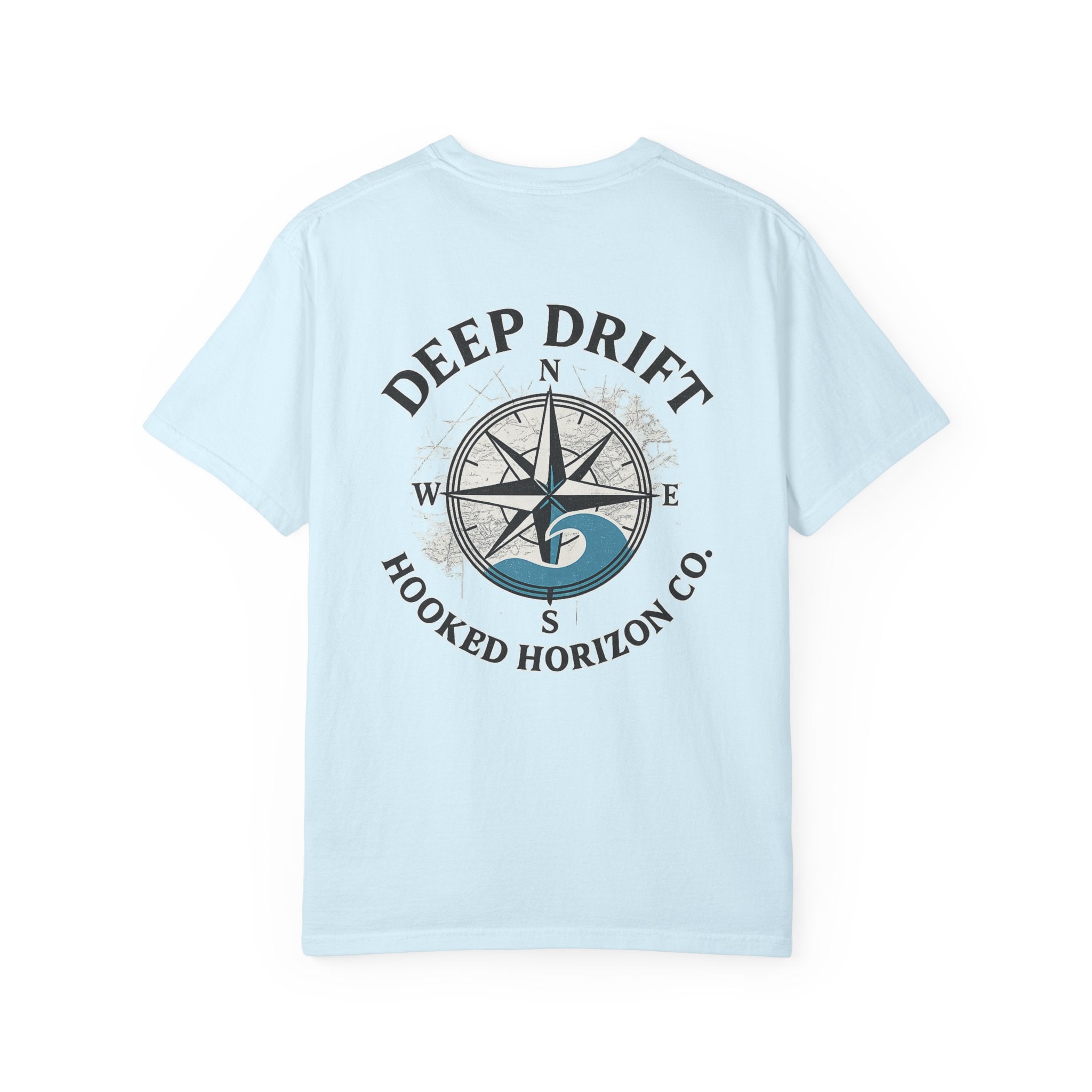 Wave Compass T-shirt, Hooked Horizon Co, Angler Gifts