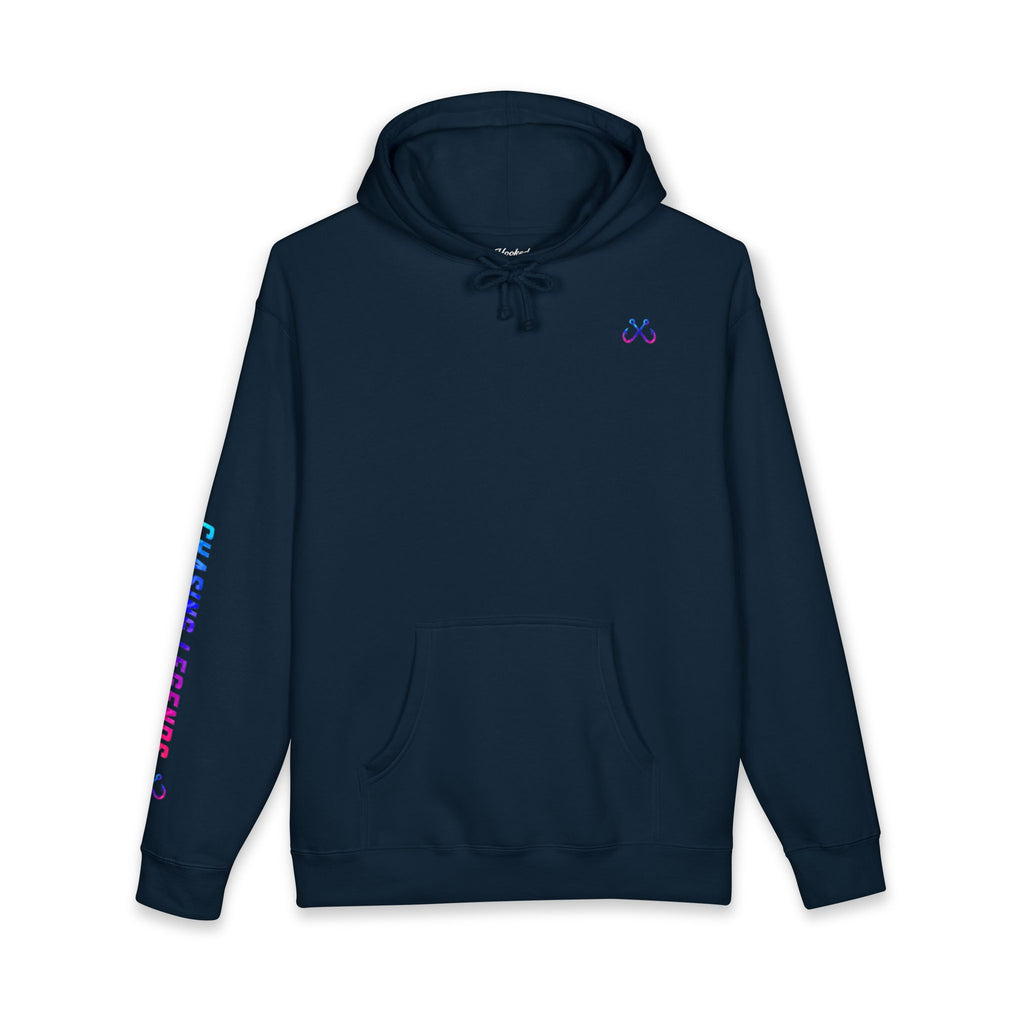Lion Fish Hoodie Hooked Horizon Co. — Fishing Back Graphic Hoodie, Multiple Color Variations