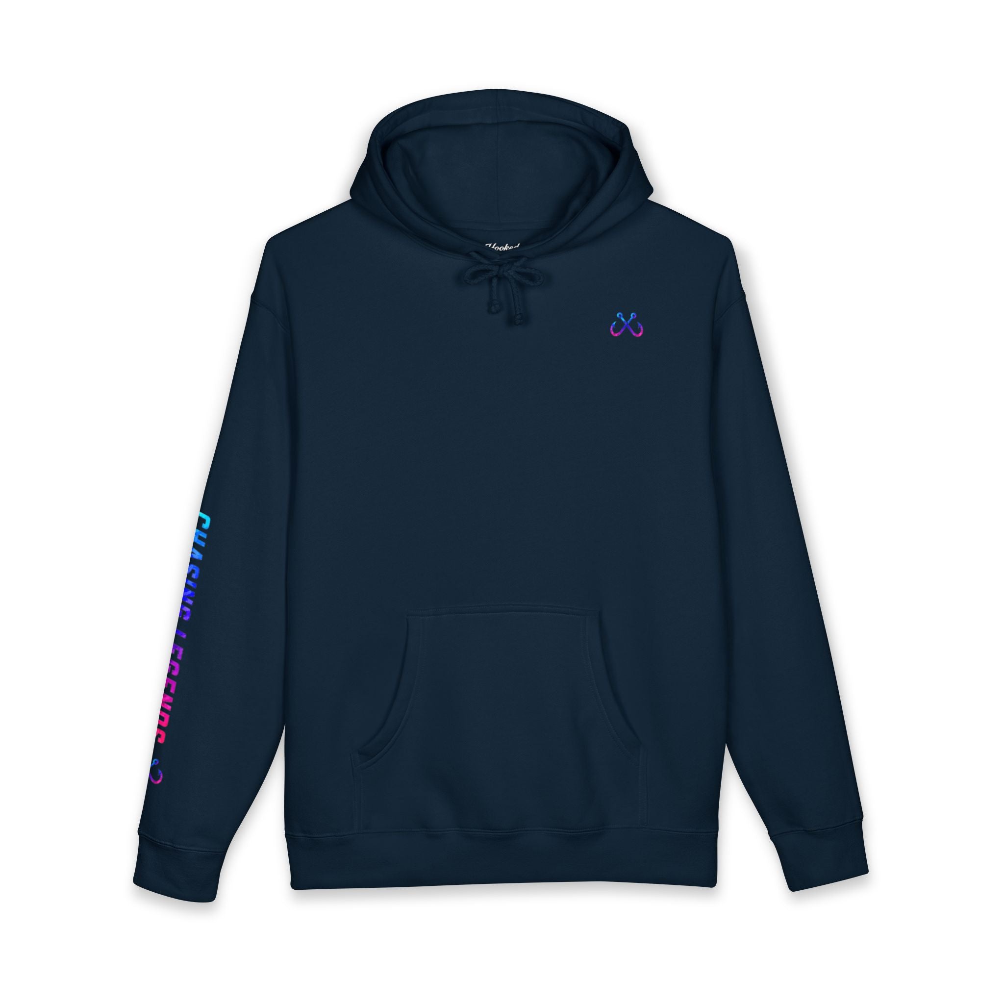 Lion Fish Hoodie Hooked Horizon Co. — Fishing Back Graphic Hoodie, Multiple Color Variations