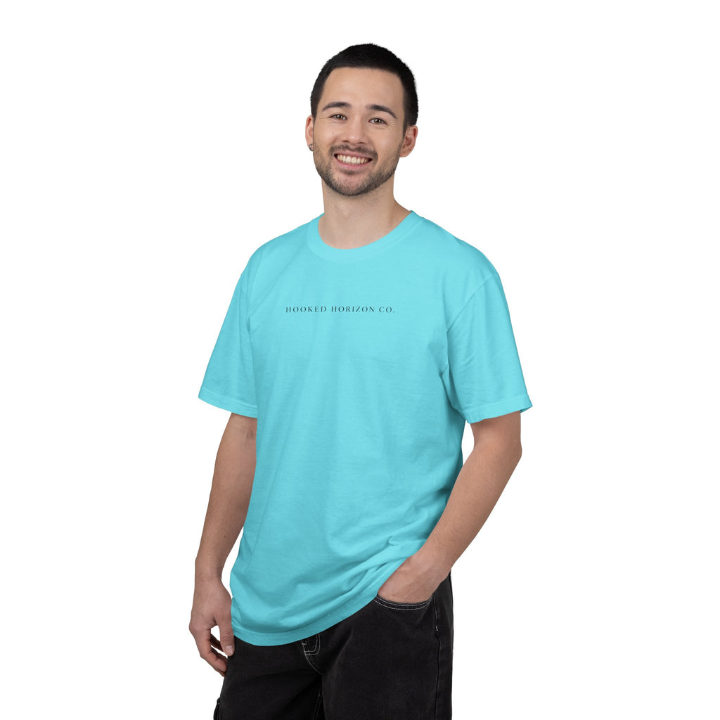 USA Deep Drift Fishing T-Shirt - RED, WHITE & BLUE Fishing Tee for Angler Lovers, Shark Lovers, Ocean Tee