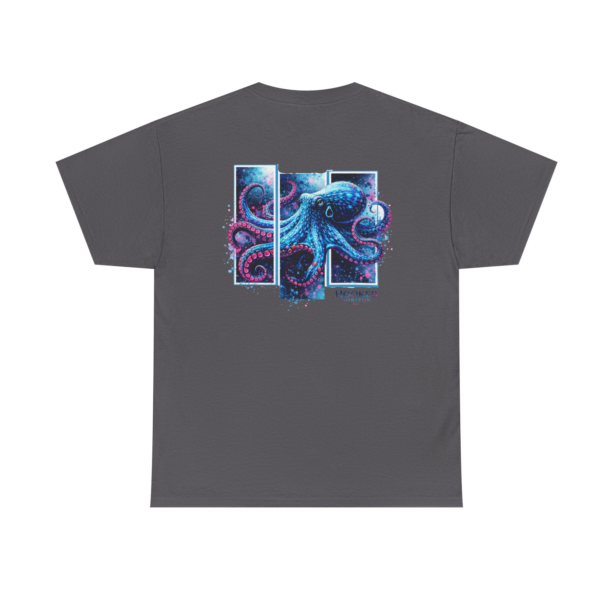 Octopus Hooked Horizon Co Tee—Ocean Graphic Tee — "Beloved" Ray Design