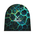 Teal & Turquoise Ocean Waves All-Over Print — Hooked Horizon Co.  BeanieInfant Hat