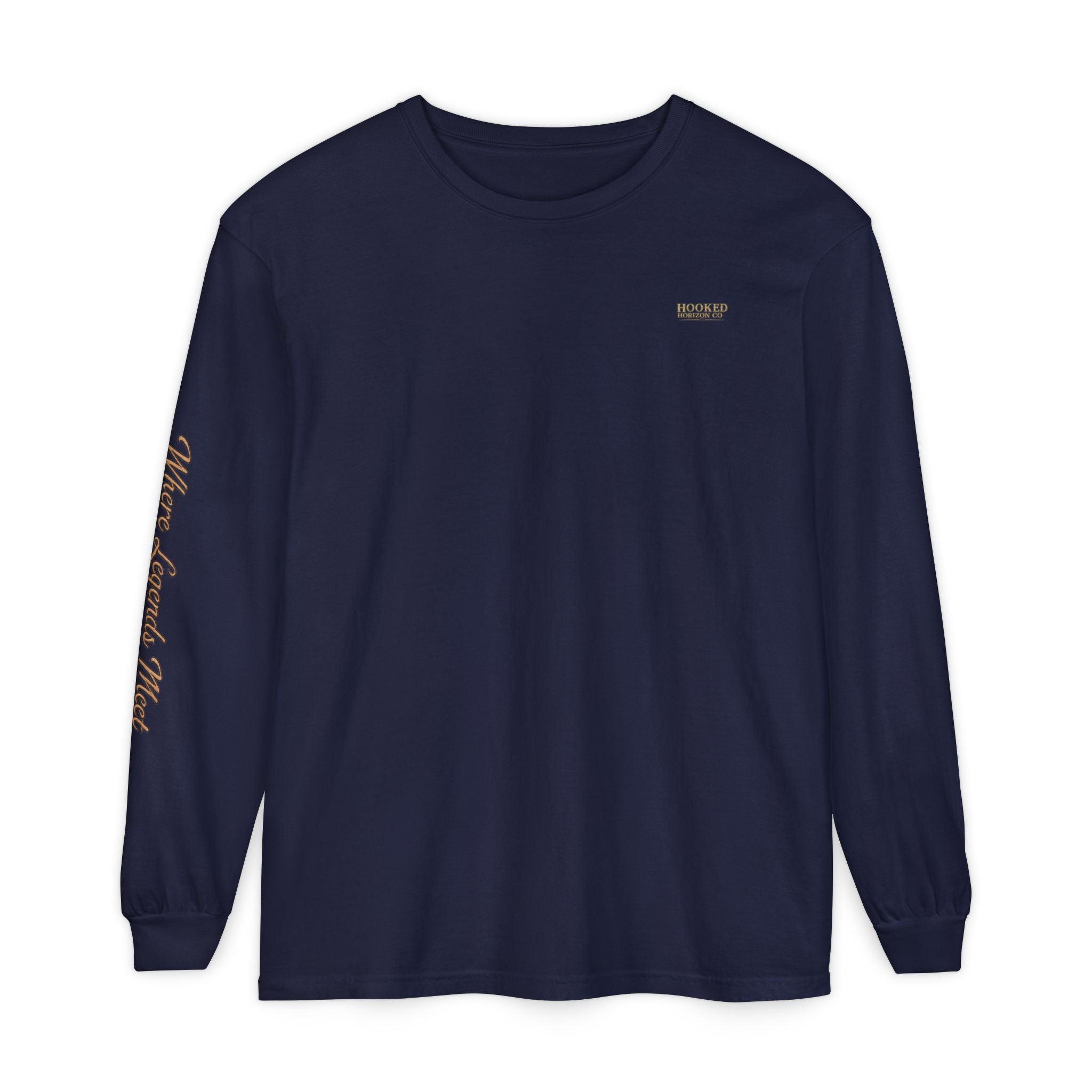 Compass Long Sleeve T-Shirt, Ocean Adventure Apparel, Boat Trip Shirt, Coastal Style, Gift for Fishermen