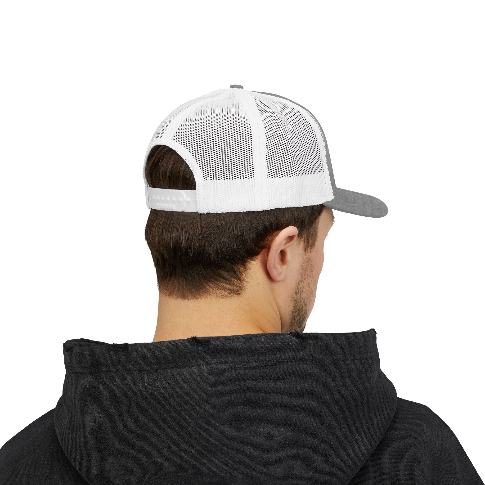 Wave Hooked Horizon Trucker Cap — Embroidered Fishing Snapback