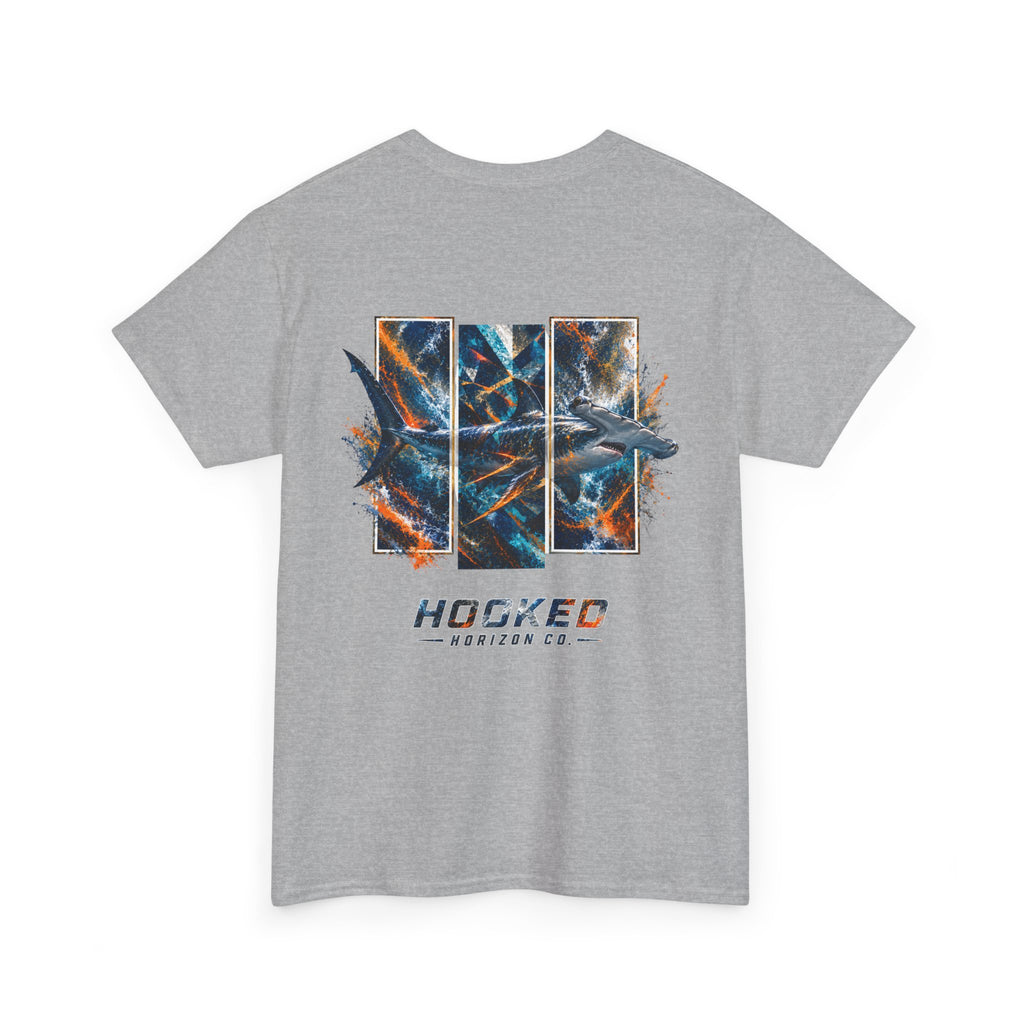 Hammer Head Hooked Horizon Co Tee—Ocean Graphic Tee — "Beloved" Ray Design