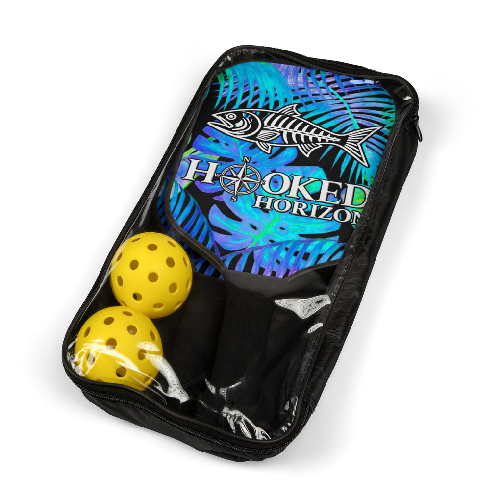 Tropical Snook & Compass — Hooked Horizon Co. Pickleball Kit