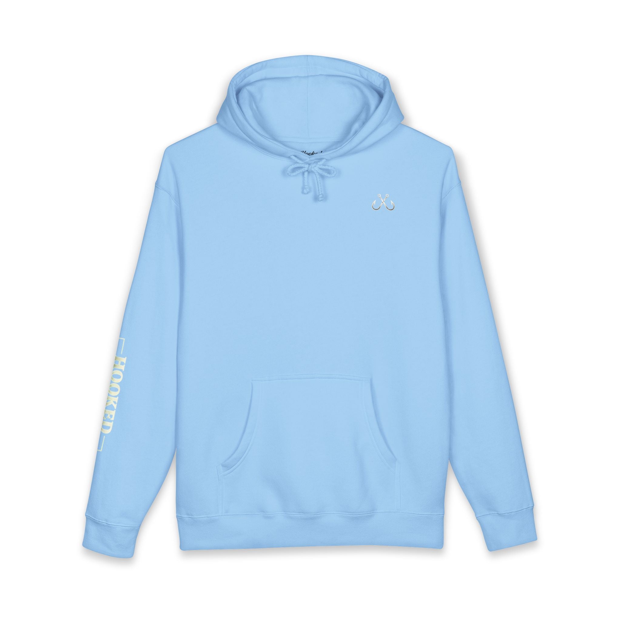 Sea Otter & Sunset Hoodie Hooked Horizon Co. — Minimal Fishing Back Graphic Hoodie, Multiple Color Variations