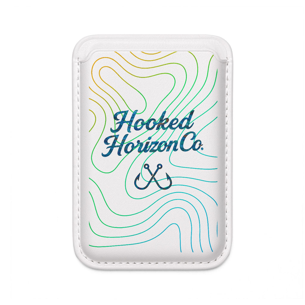 Ocean Topography Waves MagSafe Vegan Wallet —  Hooked Horizon Co. Topographic Card Holder