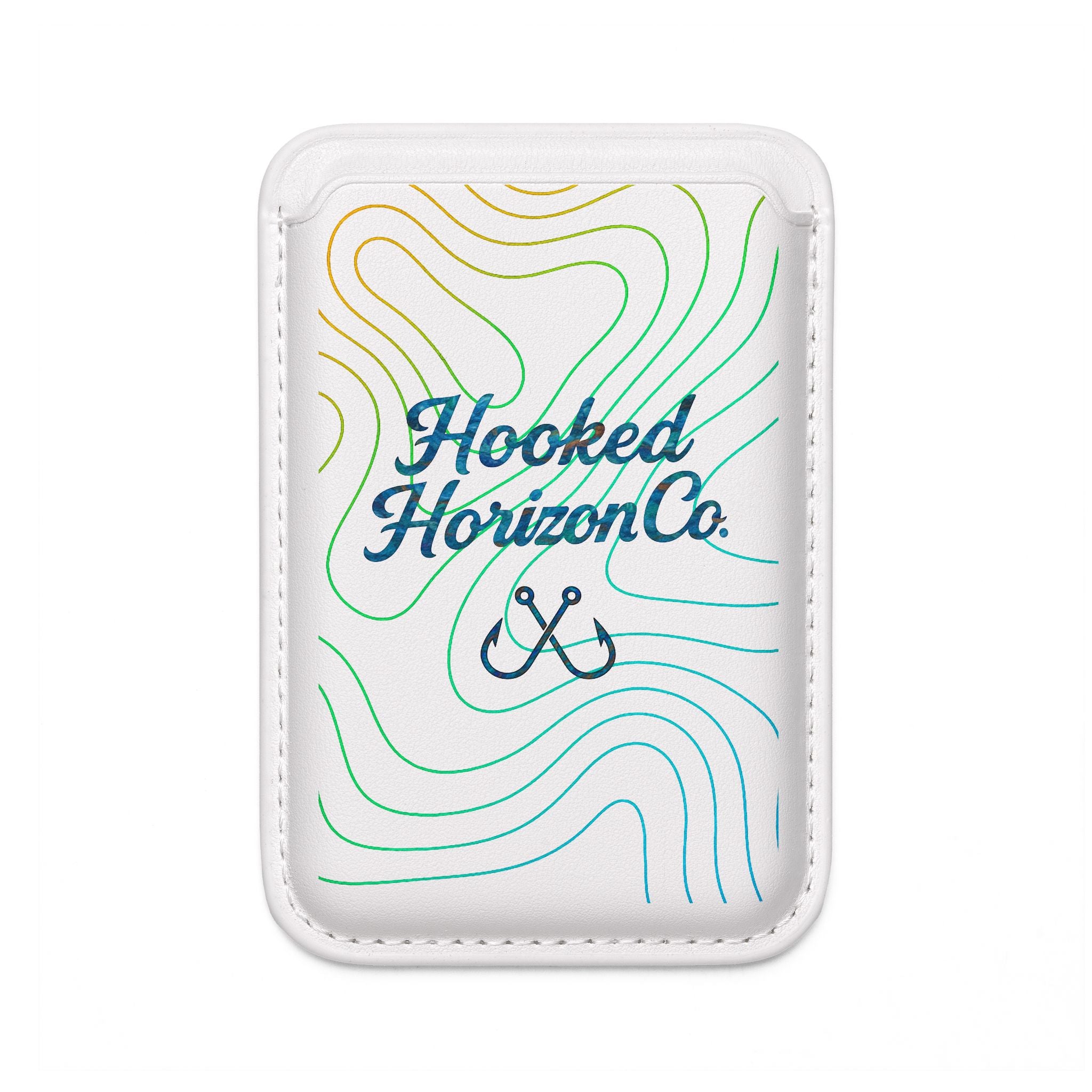 Ocean Topography Waves MagSafe Vegan Wallet —  Hooked Horizon Co. Topographic Card Holder