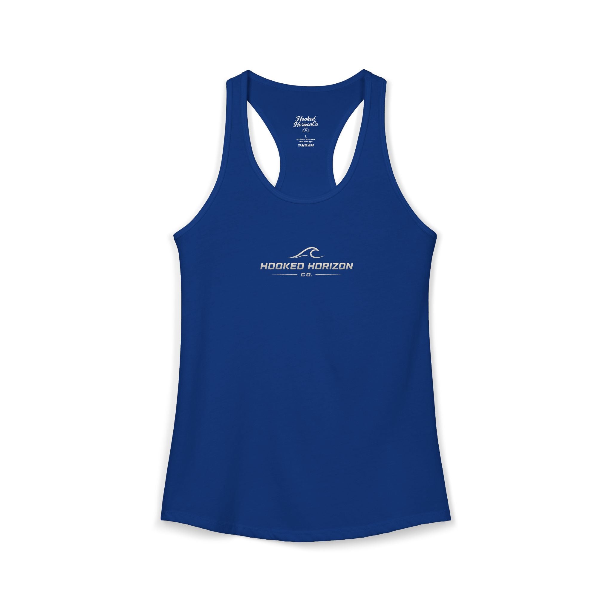Hooked Horizon Co. Commerical Logo — Soft Women's Ideal Racerback Tank