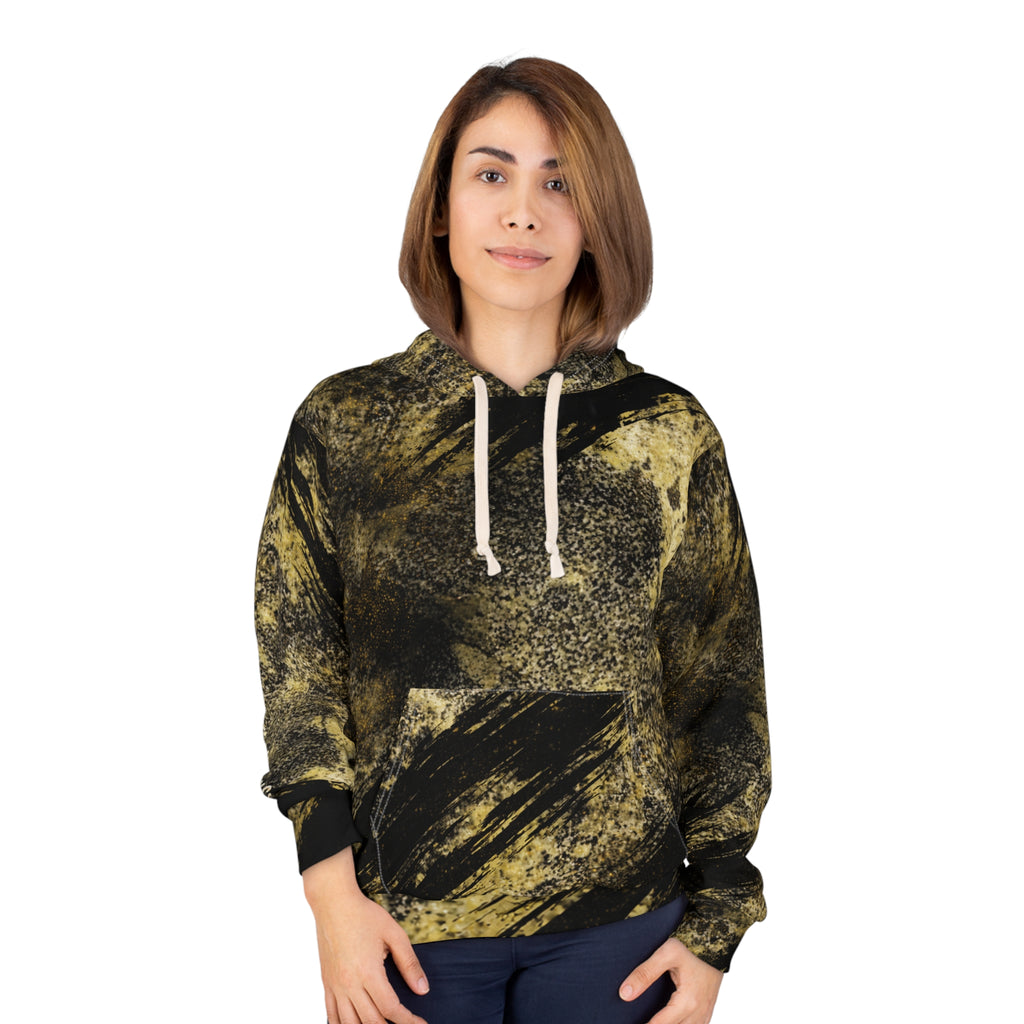 Serpentine Ocean Mineral Inspired Hoodie – All-Over Print Pullover