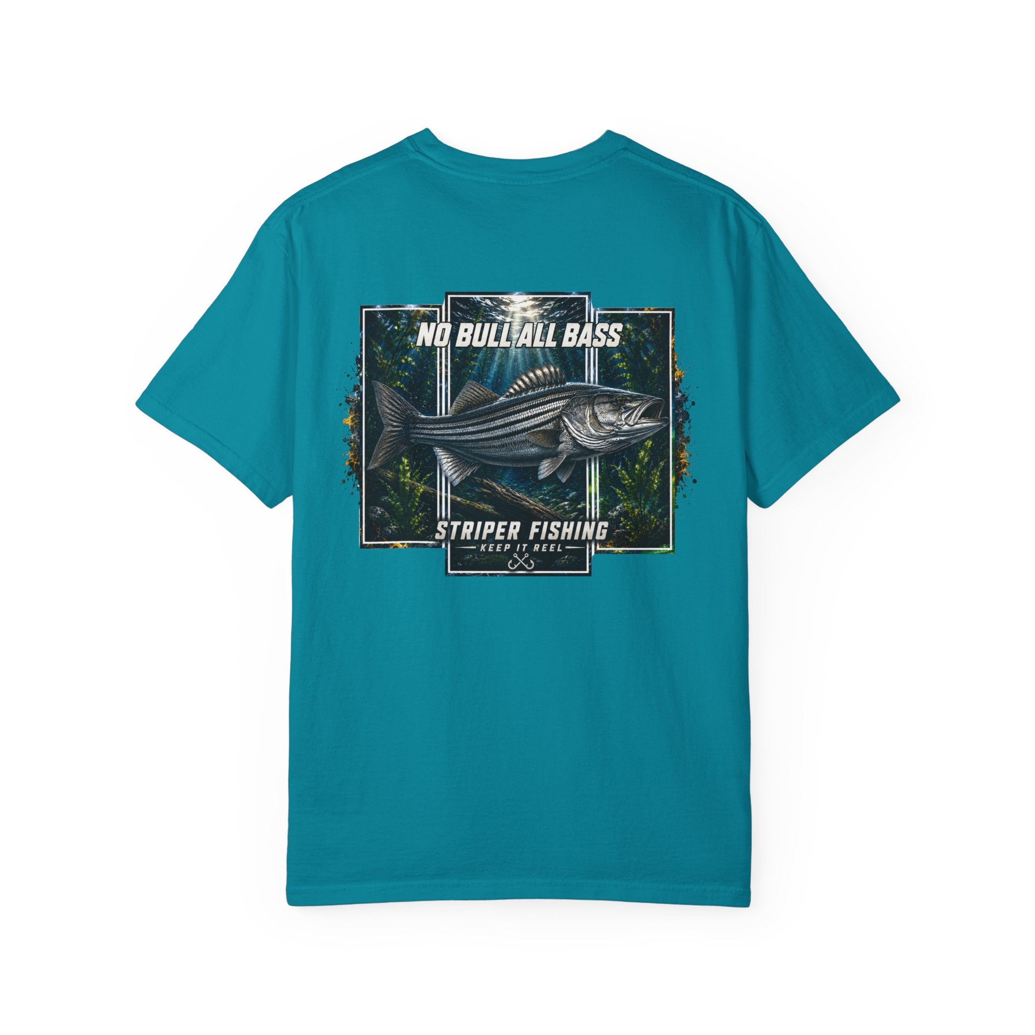 Saltwater Sea Striper Fishing Tee — Hooked Horizon Co.  Angler Gifts Ocean Lover Gifts