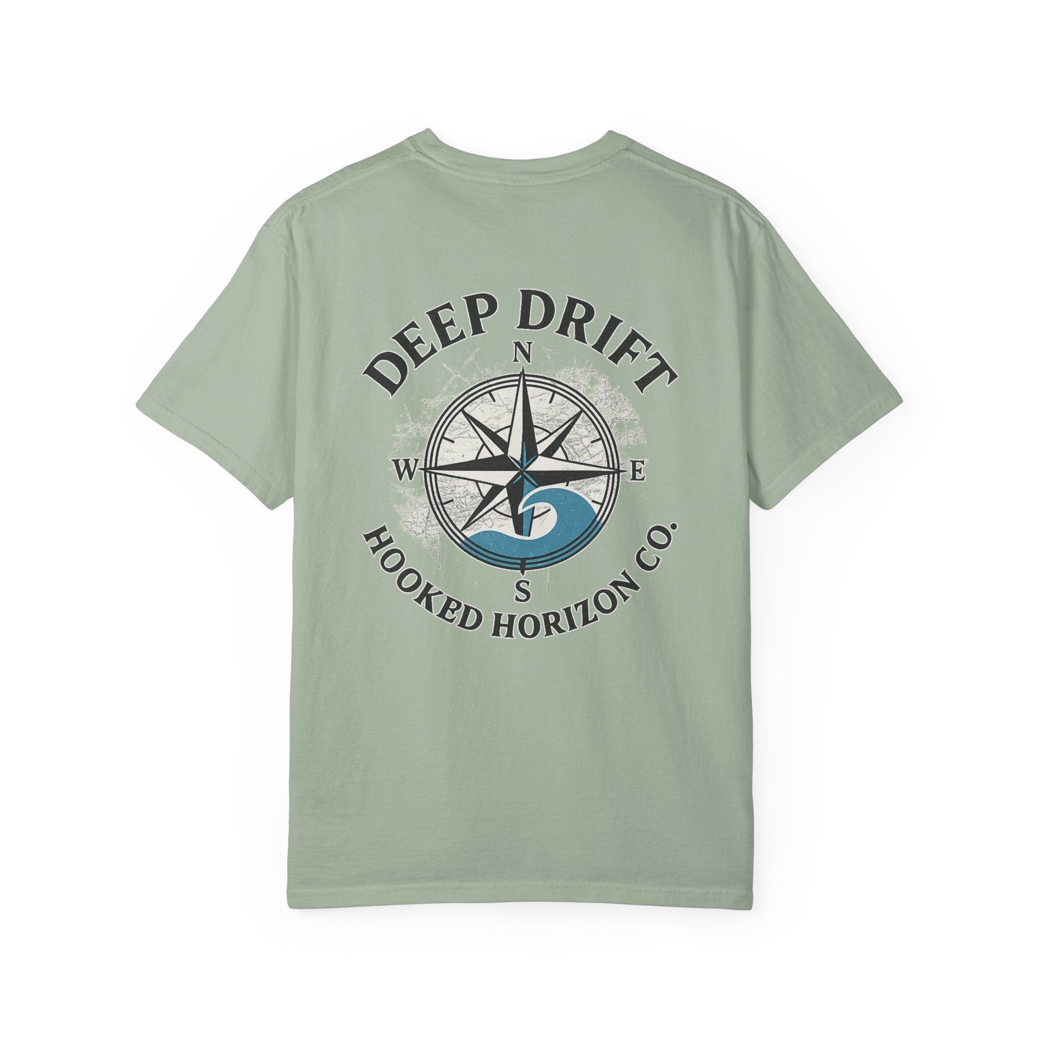 Wave Compass T-shirt, Hooked Horizon Co, Angler Gifts