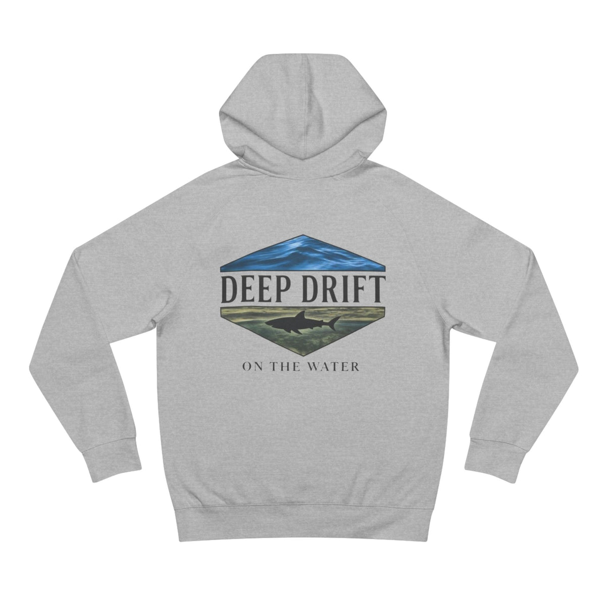 Shark Hoodie— "Deep Drift On The Water" Hooked Horizon Co. Unisex Supply Hoodie