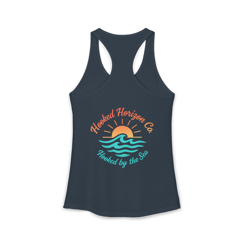 Wave & Sun Deep Drift– "Hooked By The Sea" Hooked Horizon Co. Unisex Zip Hoodie for Ocean Lovers, Nautical Fashion, Cool Weather Gear, Everyday Comfort, Perfect Gift