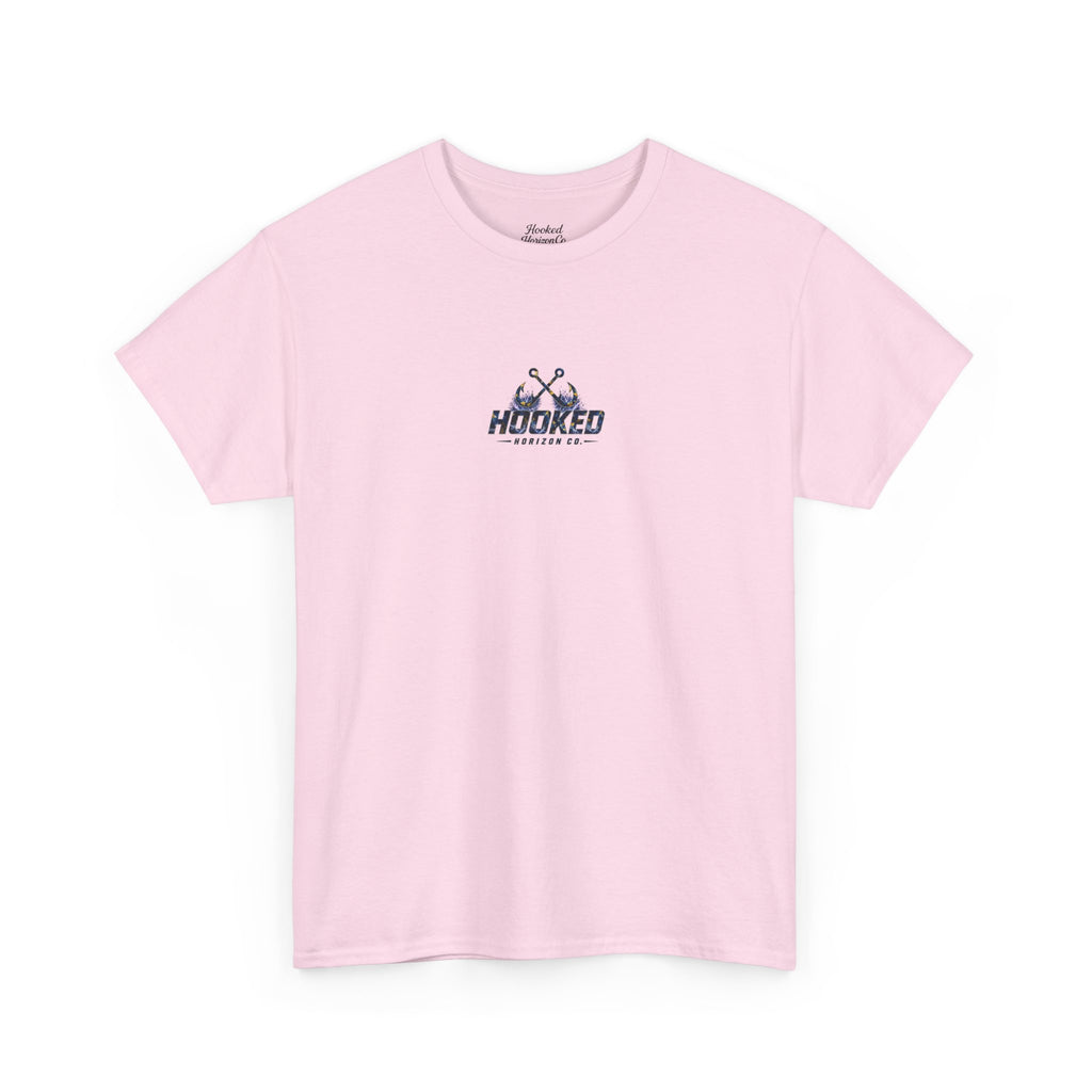 Sail Fish Hooked Horizon Co Tee—Ocean Graphic Tee — "Beloved" Ray Design