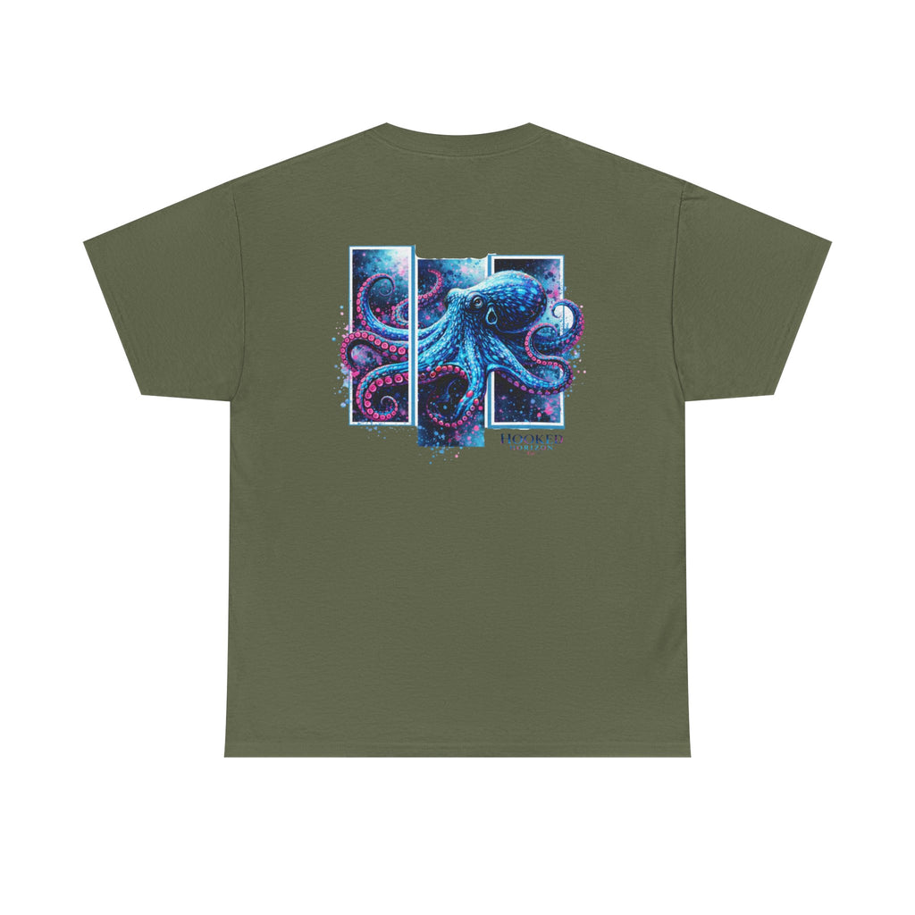 Octopus Hooked Horizon Co Tee—Ocean Graphic Tee — "Beloved" Ray Design